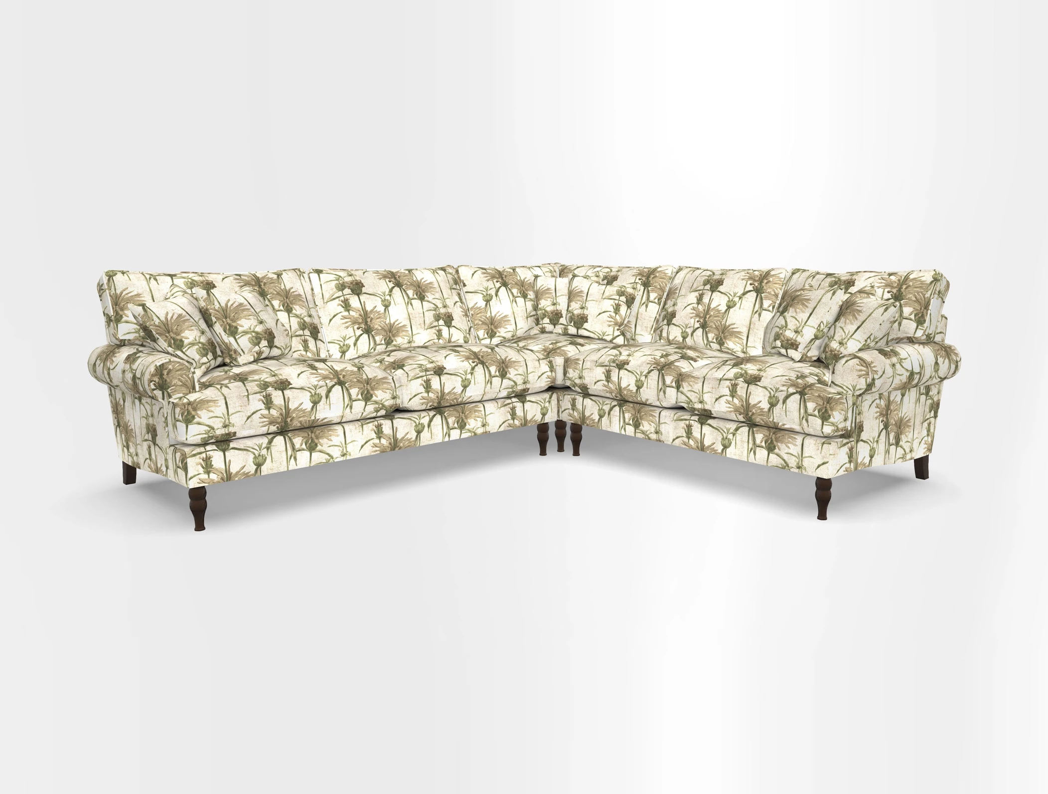 Cooksbridge corner sofa LHF in Cloth 21 Oak Leaf Beech