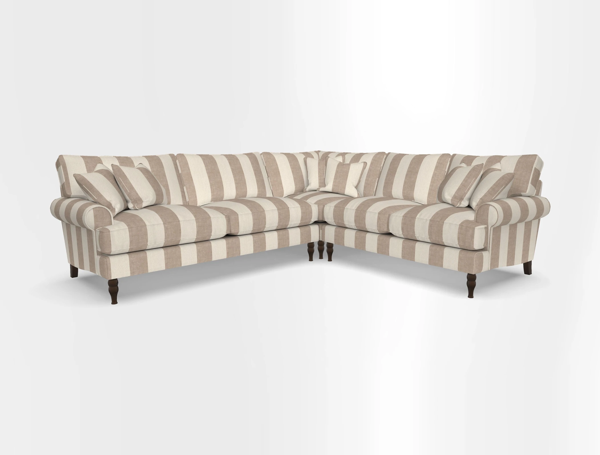 Cooksbridge corner sofa LHF in Cloth 21 Oak Leaf Beech