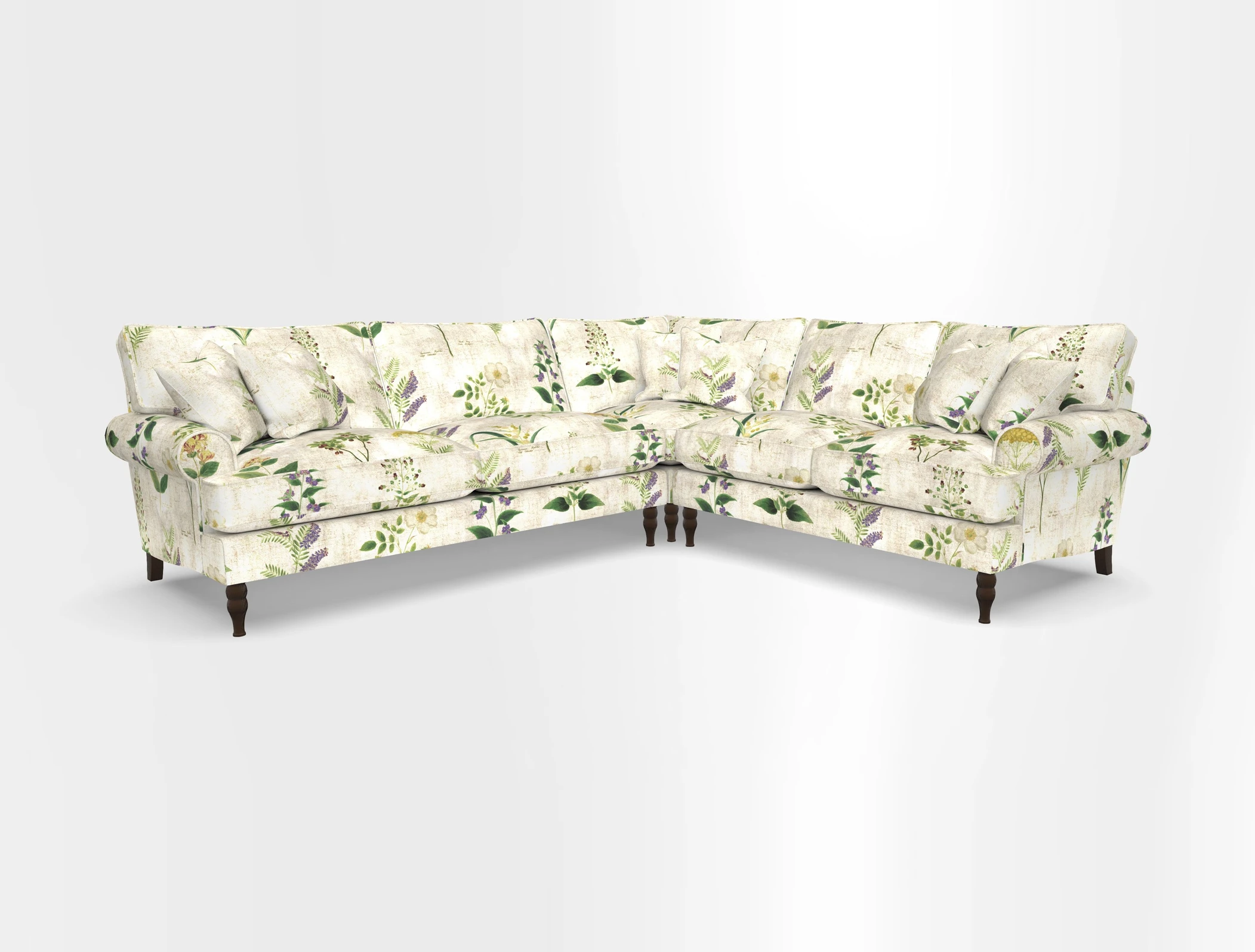 Cooksbridge corner sofa LHF in Cloth 21 Oak Leaf Beech