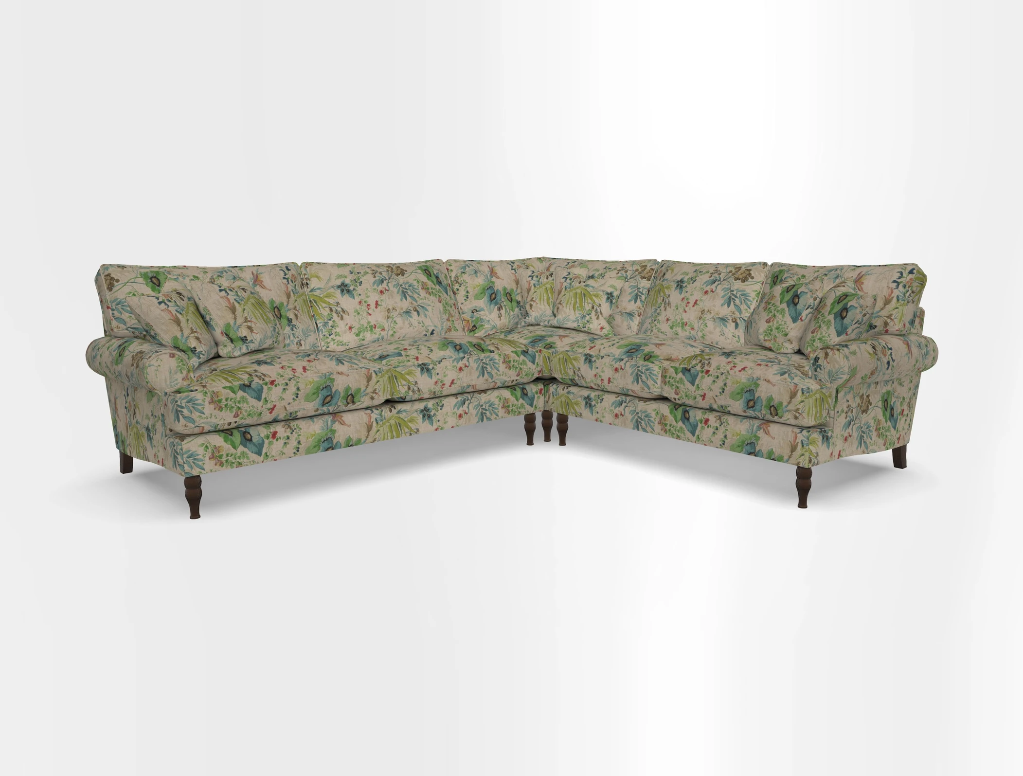 Cooksbridge corner sofa LHF in Cloth 21 Oak Leaf Beech
