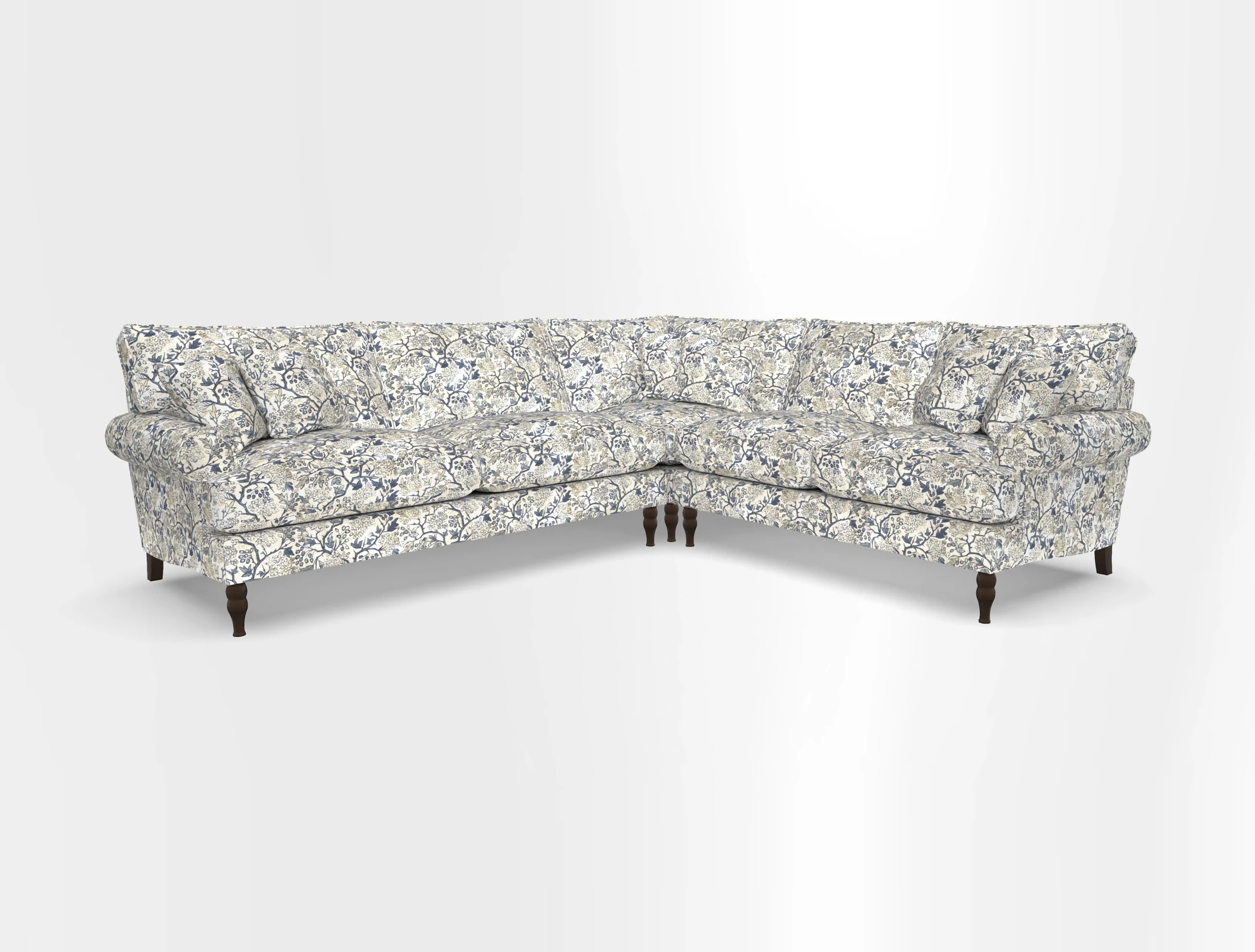 Cooksbridge corner sofa LHF in Cloth 21 Oak Leaf Beech