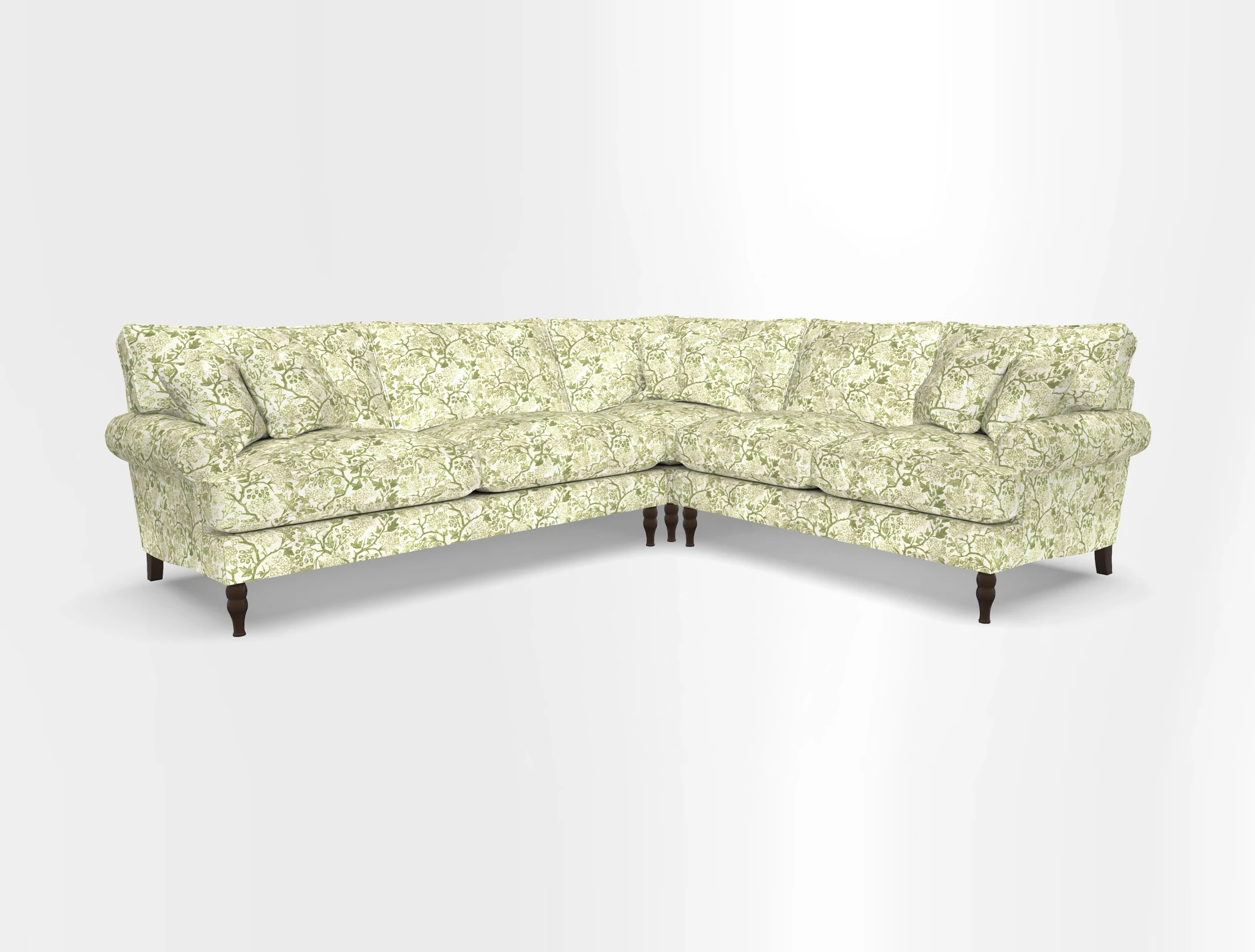 Cooksbridge corner sofa LHF in Cloth 21 Oak Leaf Beech