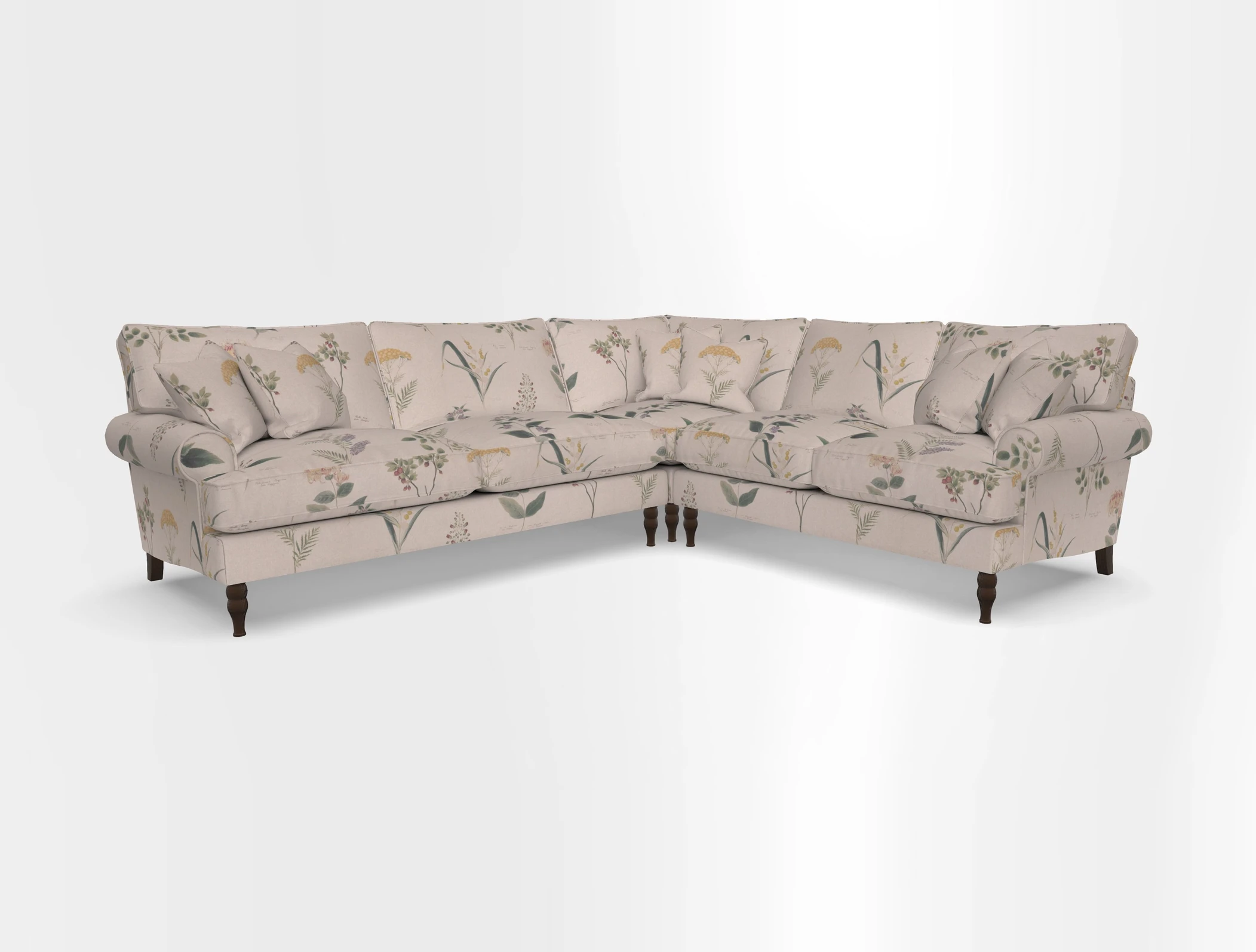 Cooksbridge corner sofa LHF in Cloth 21 Oak Leaf Beech