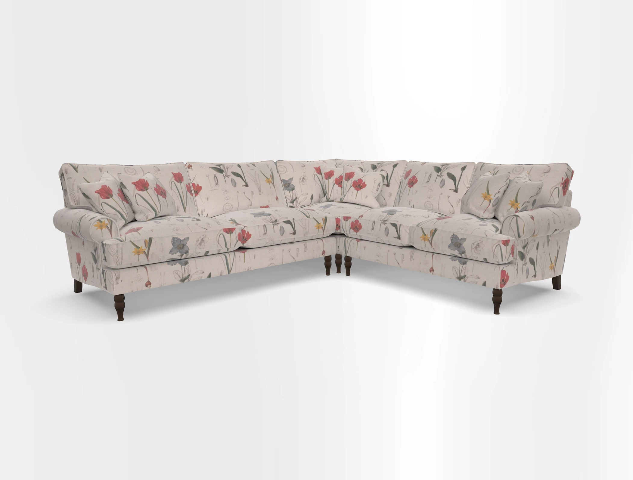 Cooksbridge corner sofa LHF in Cloth 21 Oak Leaf Beech