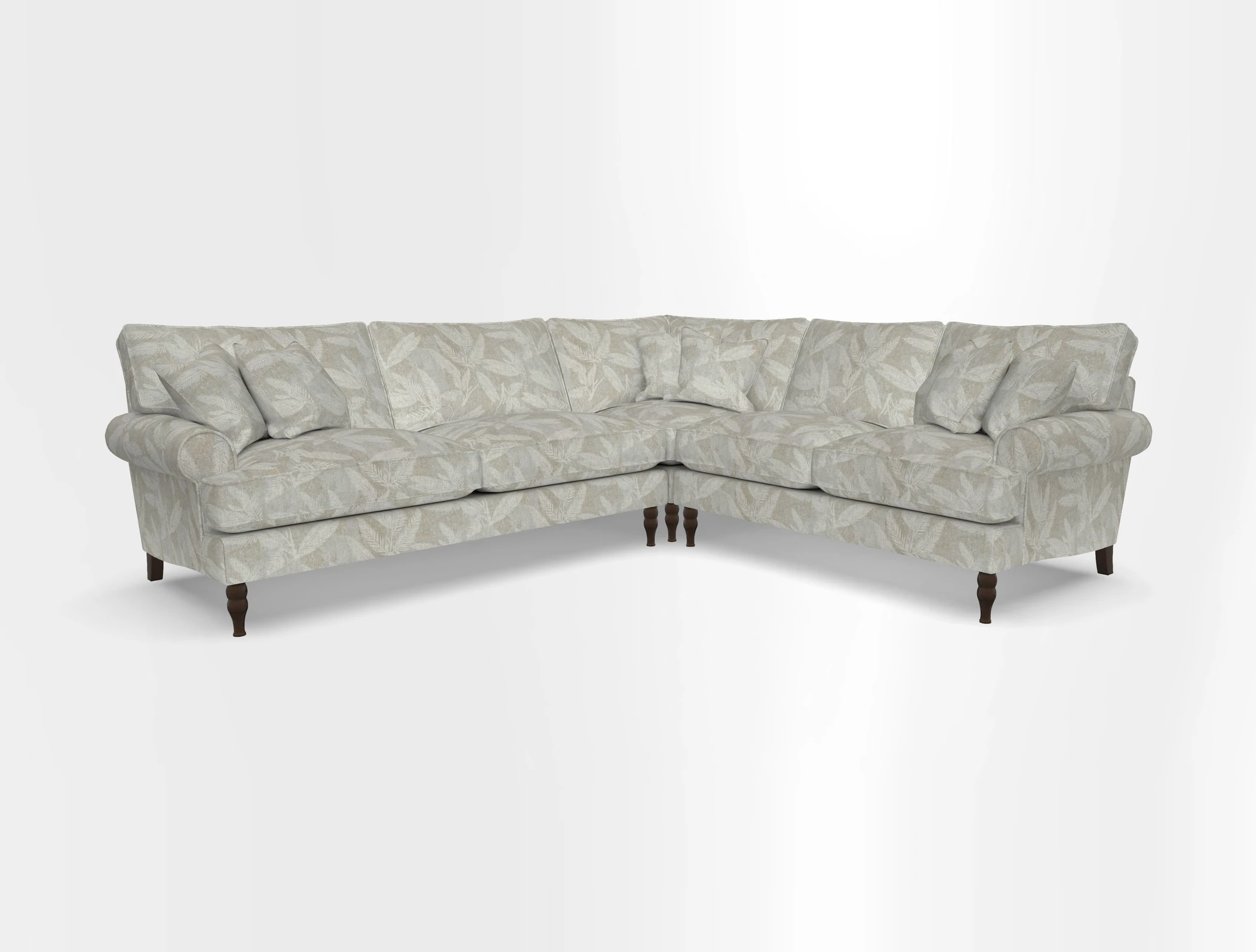 Cooksbridge corner sofa LHF in Cloth 21 Oak Leaf Beech