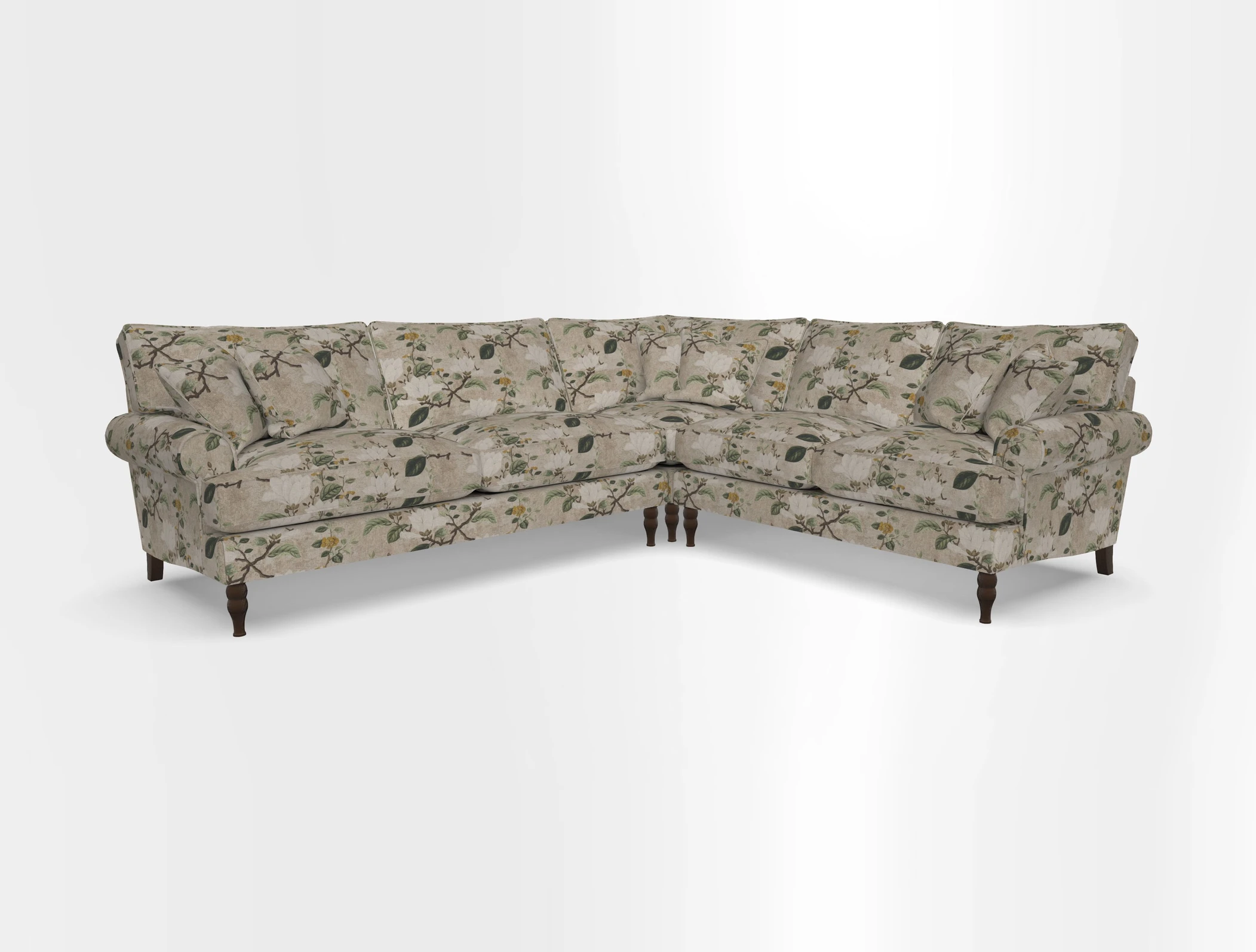 Cooksbridge corner sofa LHF in Cloth 21 Oak Leaf Beech