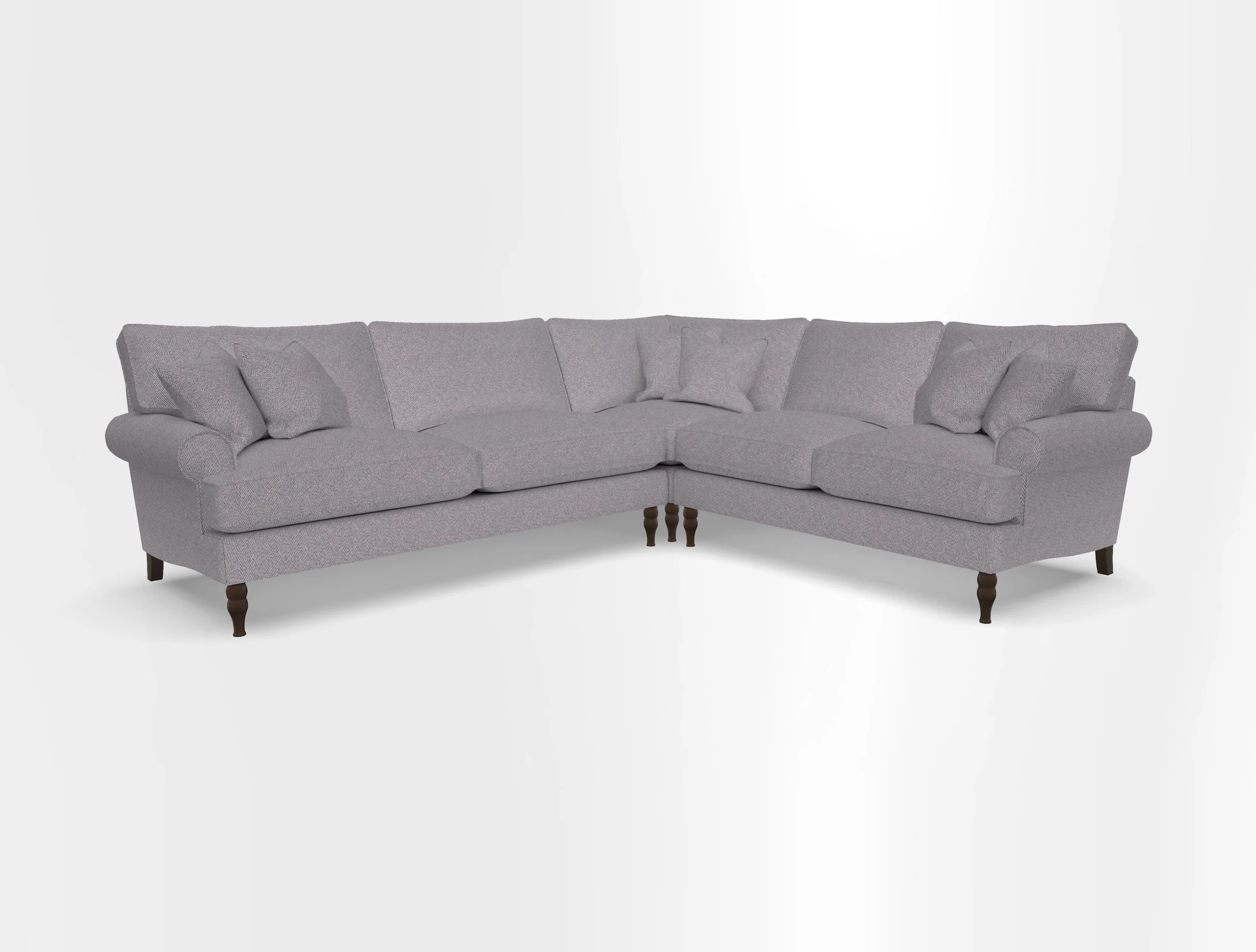Cooksbridge corner sofa LHF in Cloth 21 Oak Leaf Beech