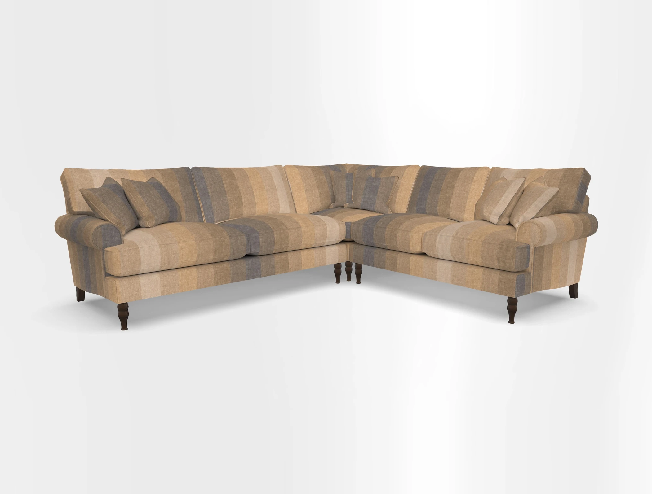Cooksbridge corner sofa LHF in Cloth 21 Oak Leaf Beech