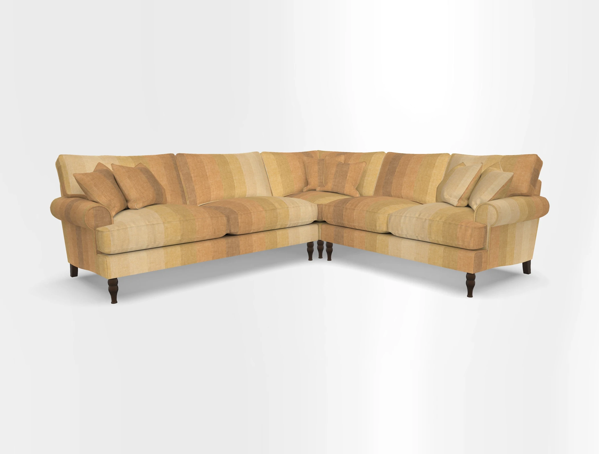 Cooksbridge corner sofa LHF in Cloth 21 Oak Leaf Beech