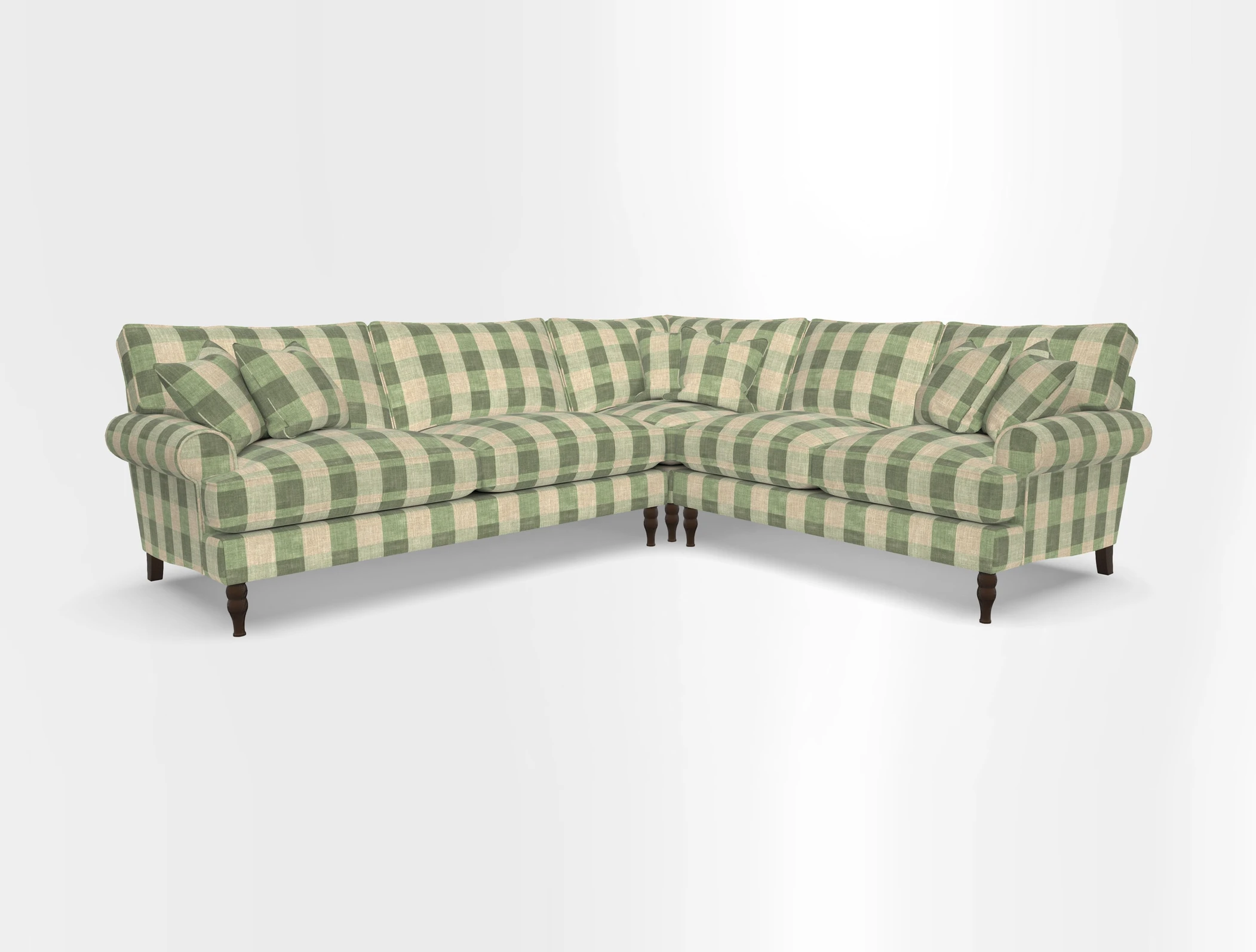 Cooksbridge corner sofa LHF in Cloth 21 Oak Leaf Beech