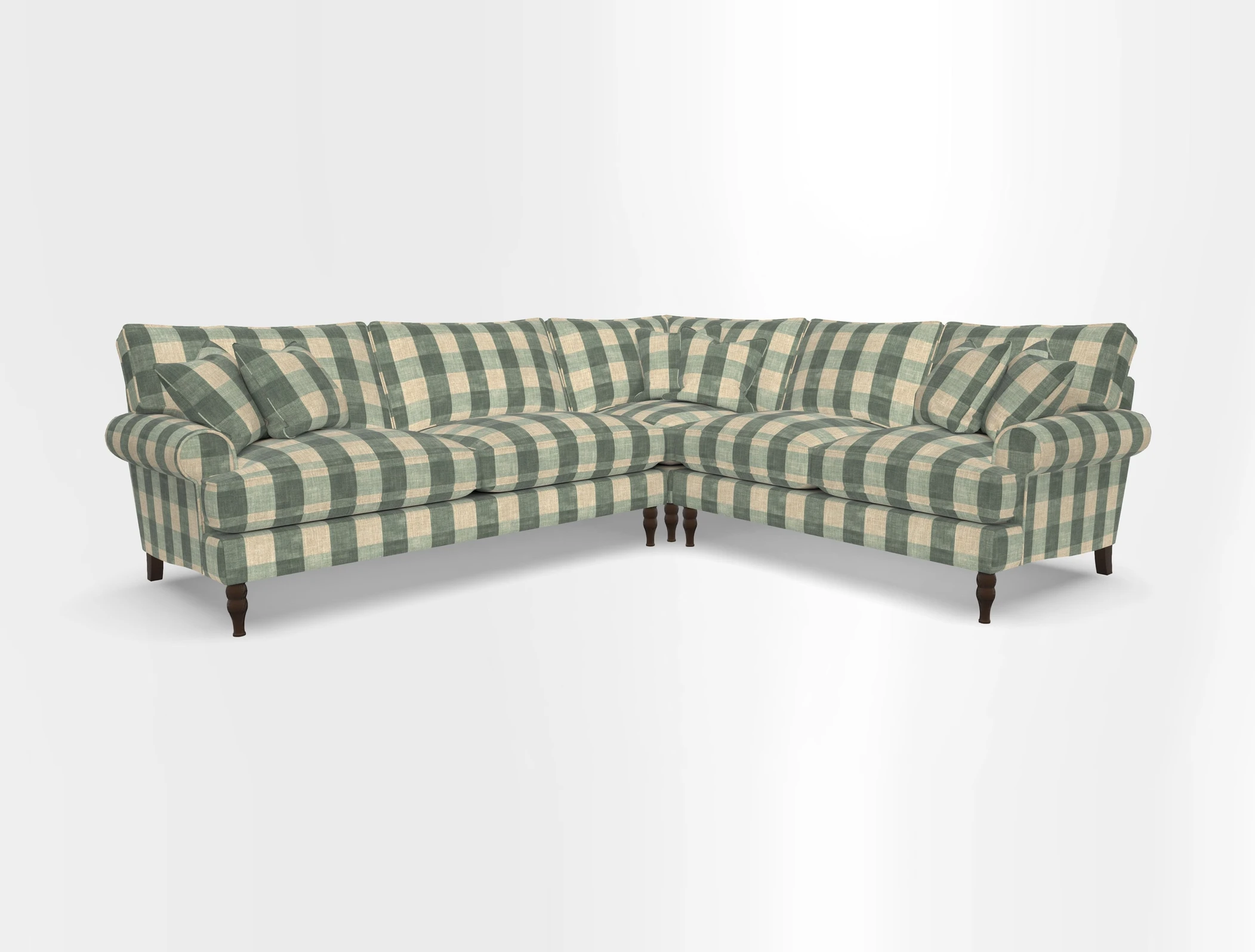 Cooksbridge corner sofa LHF in Cloth 21 Oak Leaf Beech