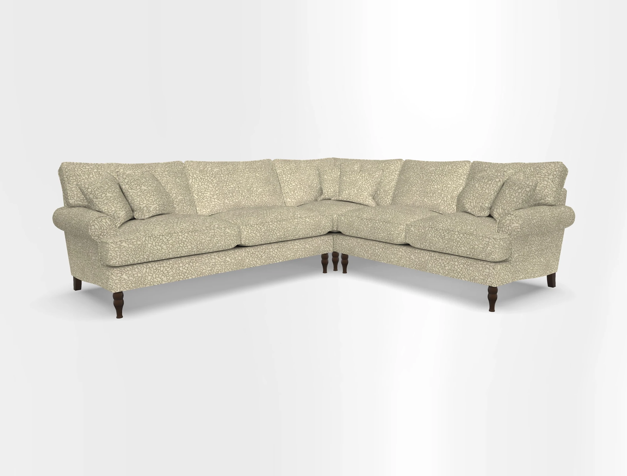Cooksbridge corner sofa LHF in Cloth 21 Oak Leaf Beech