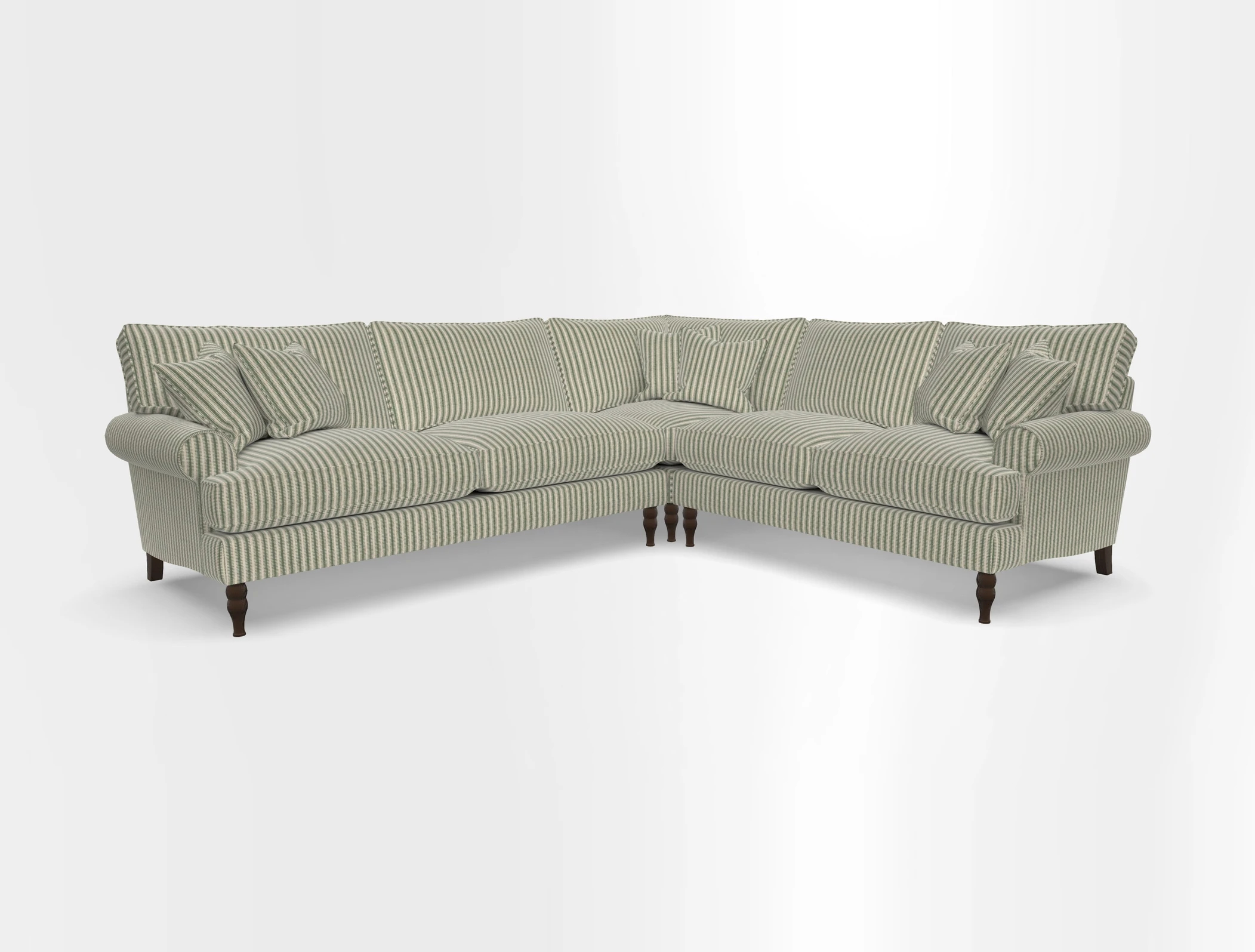 Cooksbridge corner sofa LHF in Cloth 21 Oak Leaf Beech