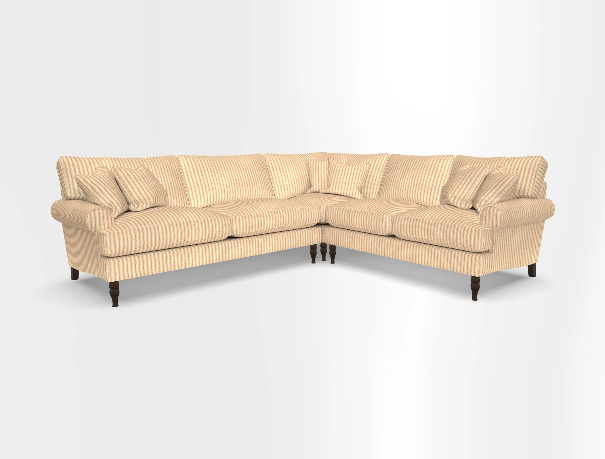 Cooksbridge corner sofa LHF in Cloth 21 Oak Leaf Beech