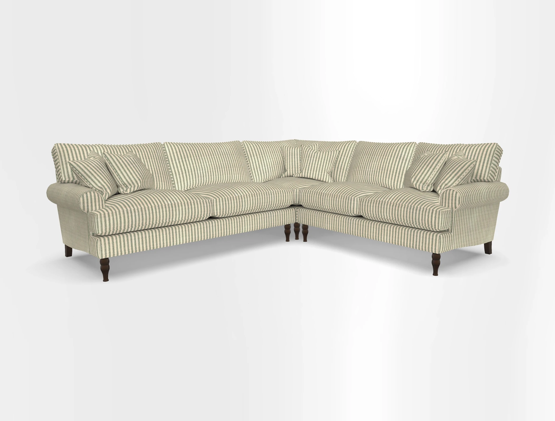 Cooksbridge corner sofa LHF in Cloth 21 Oak Leaf Beech