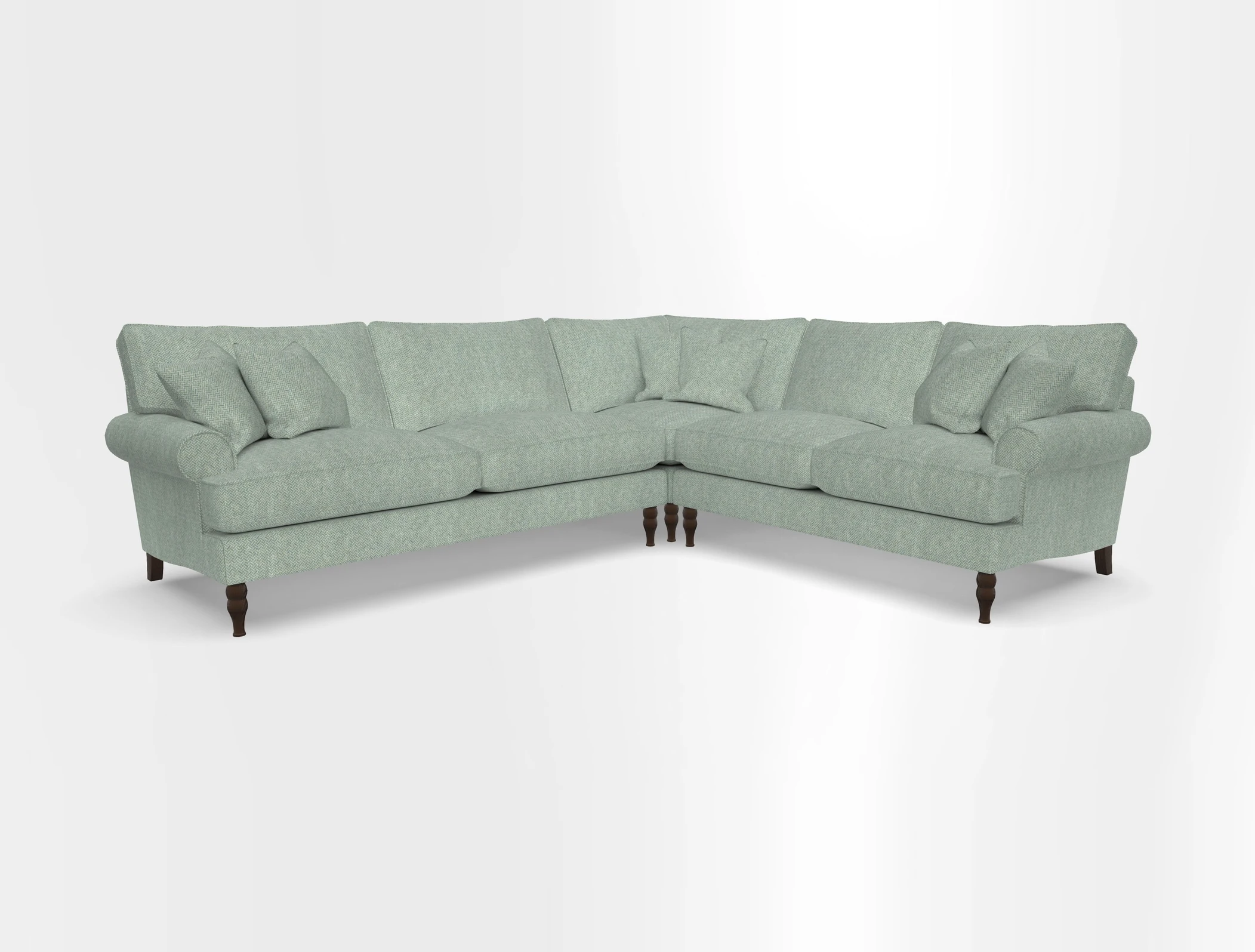 Cooksbridge corner sofa LHF in Cloth 21 Oak Leaf Beech