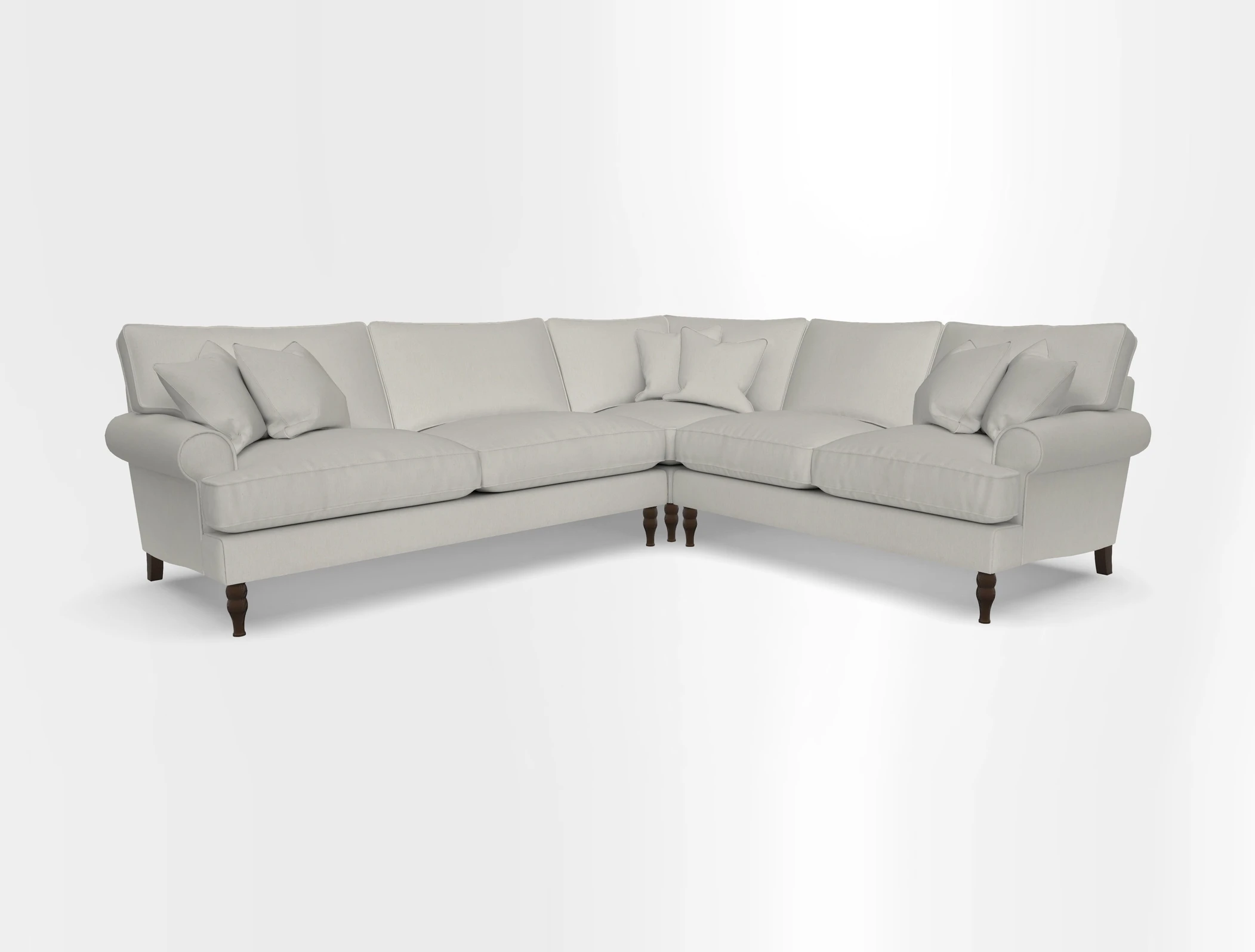 Cooksbridge corner sofa LHF in Cloth 21 Oak Leaf Beech