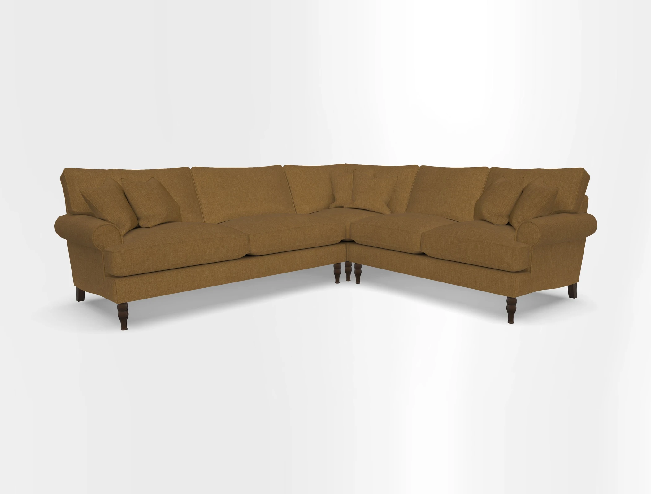 Cooksbridge corner sofa LHF in Cloth 21 Oak Leaf Beech