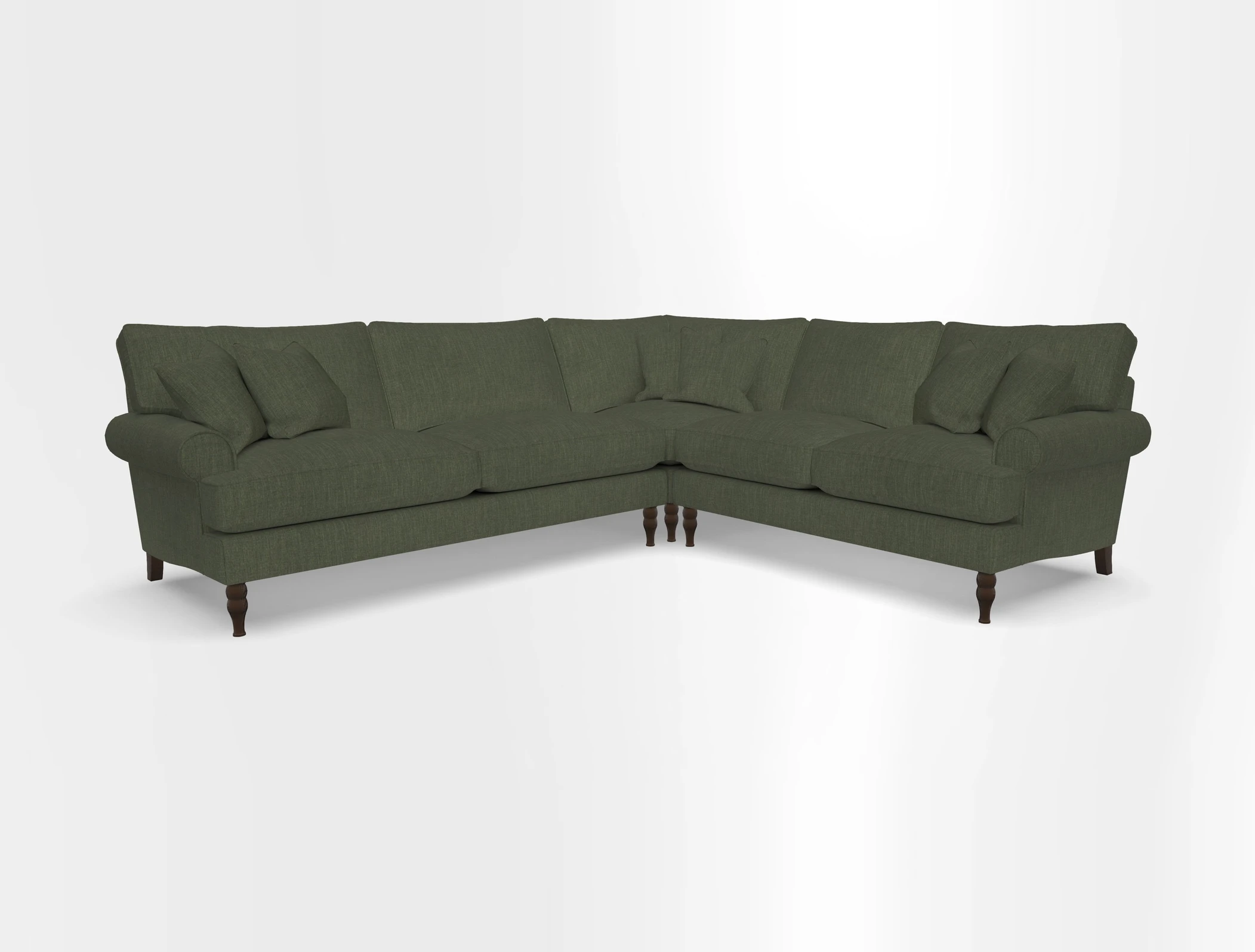 Cooksbridge corner sofa LHF in Cloth 21 Oak Leaf Beech