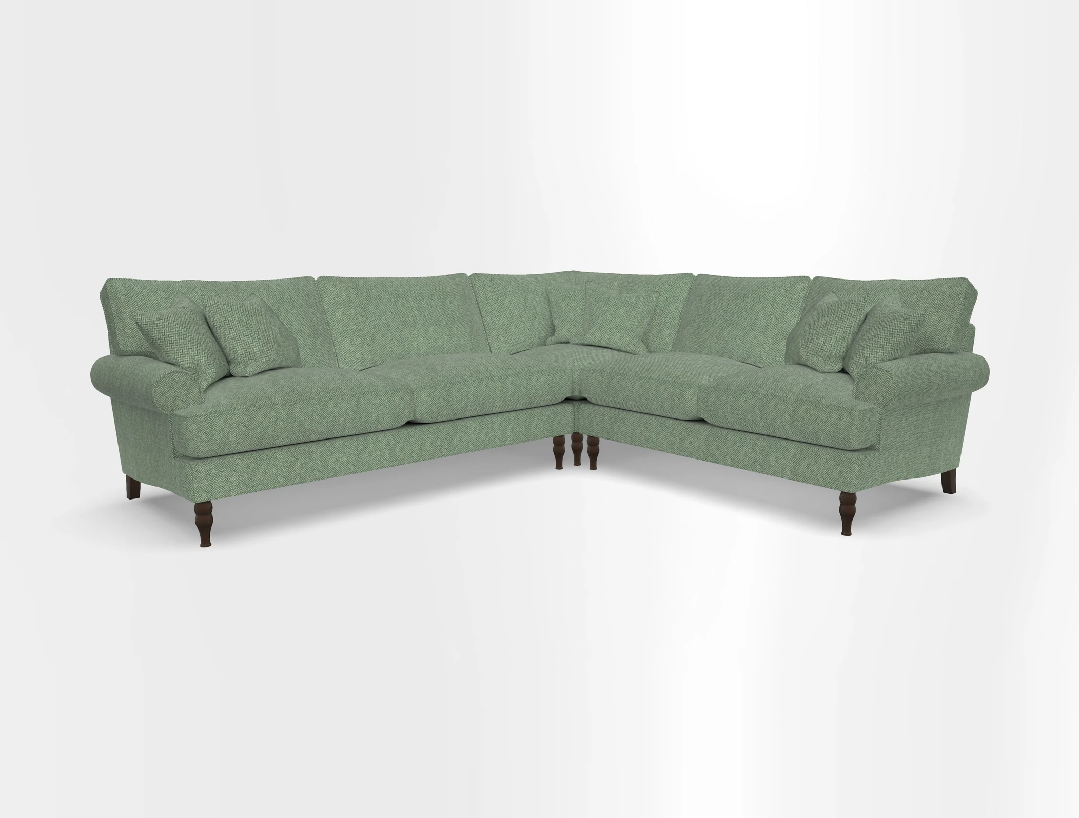 Cooksbridge corner sofa LHF in Cloth 21 Oak Leaf Beech