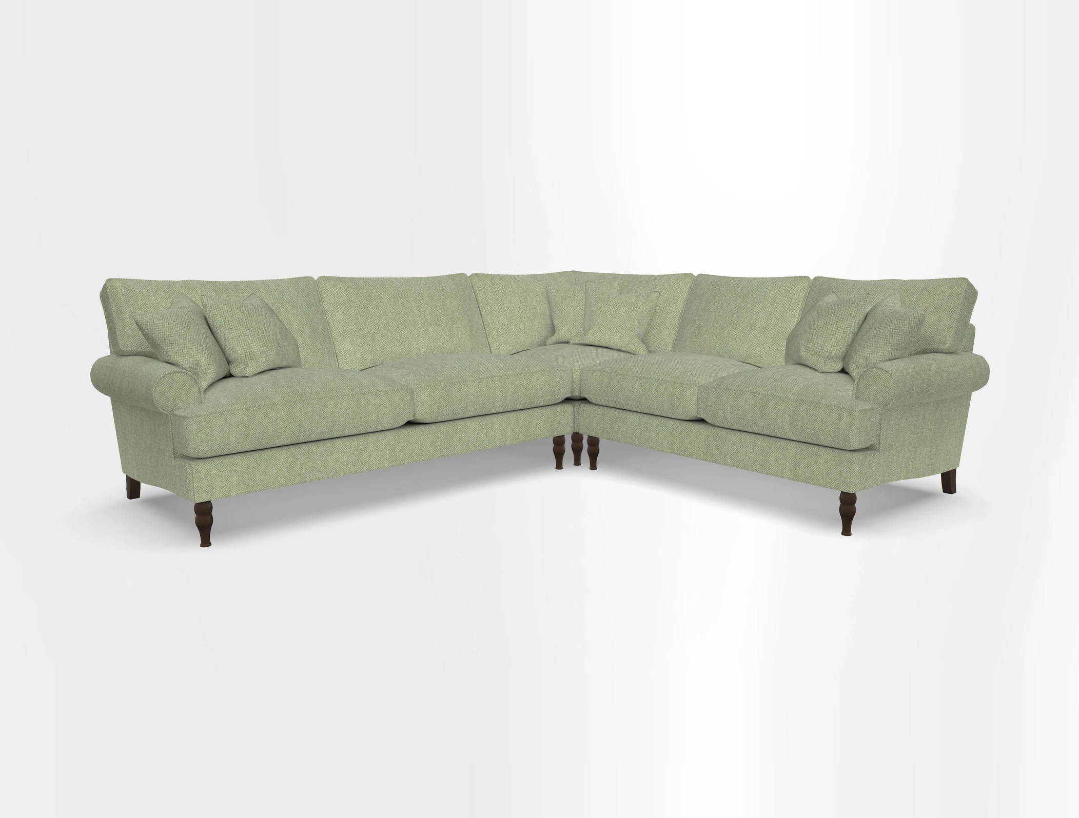 Cooksbridge corner sofa LHF in Cloth 21 Oak Leaf Beech