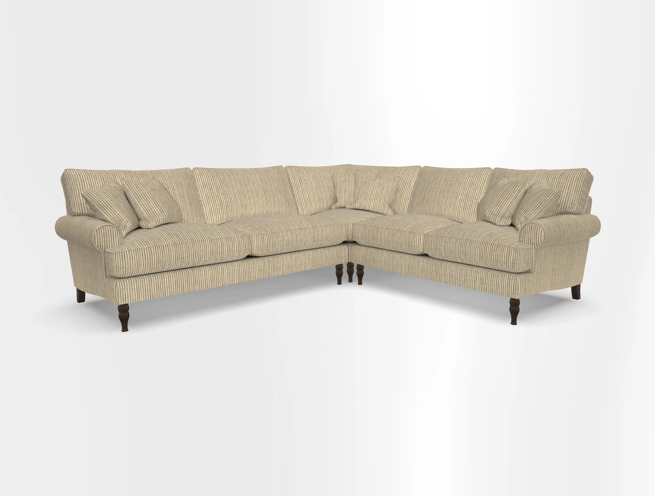 Cooksbridge corner sofa LHF in Cloth 21 Oak Leaf Beech