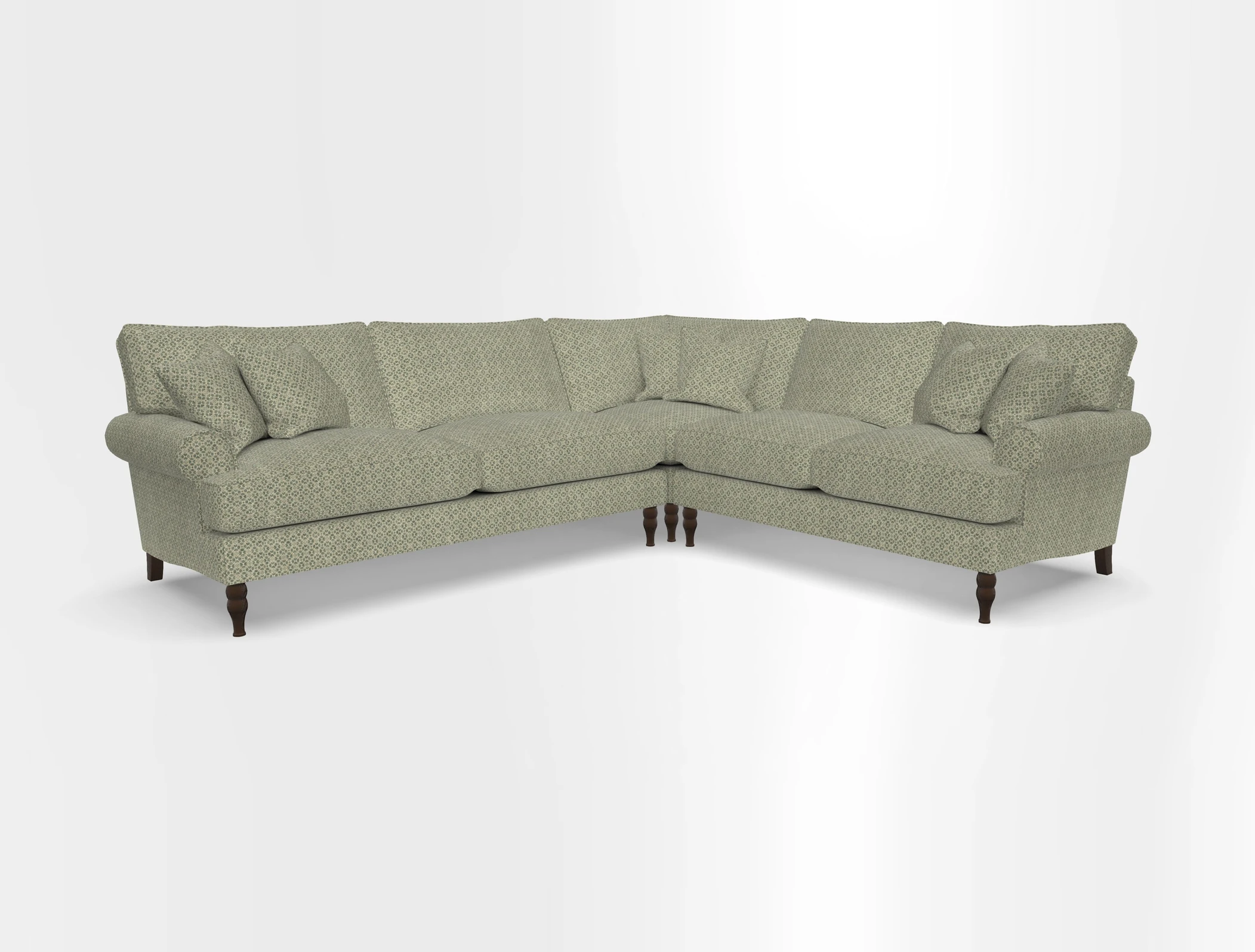 Cooksbridge corner sofa LHF in Cloth 21 Oak Leaf Beech