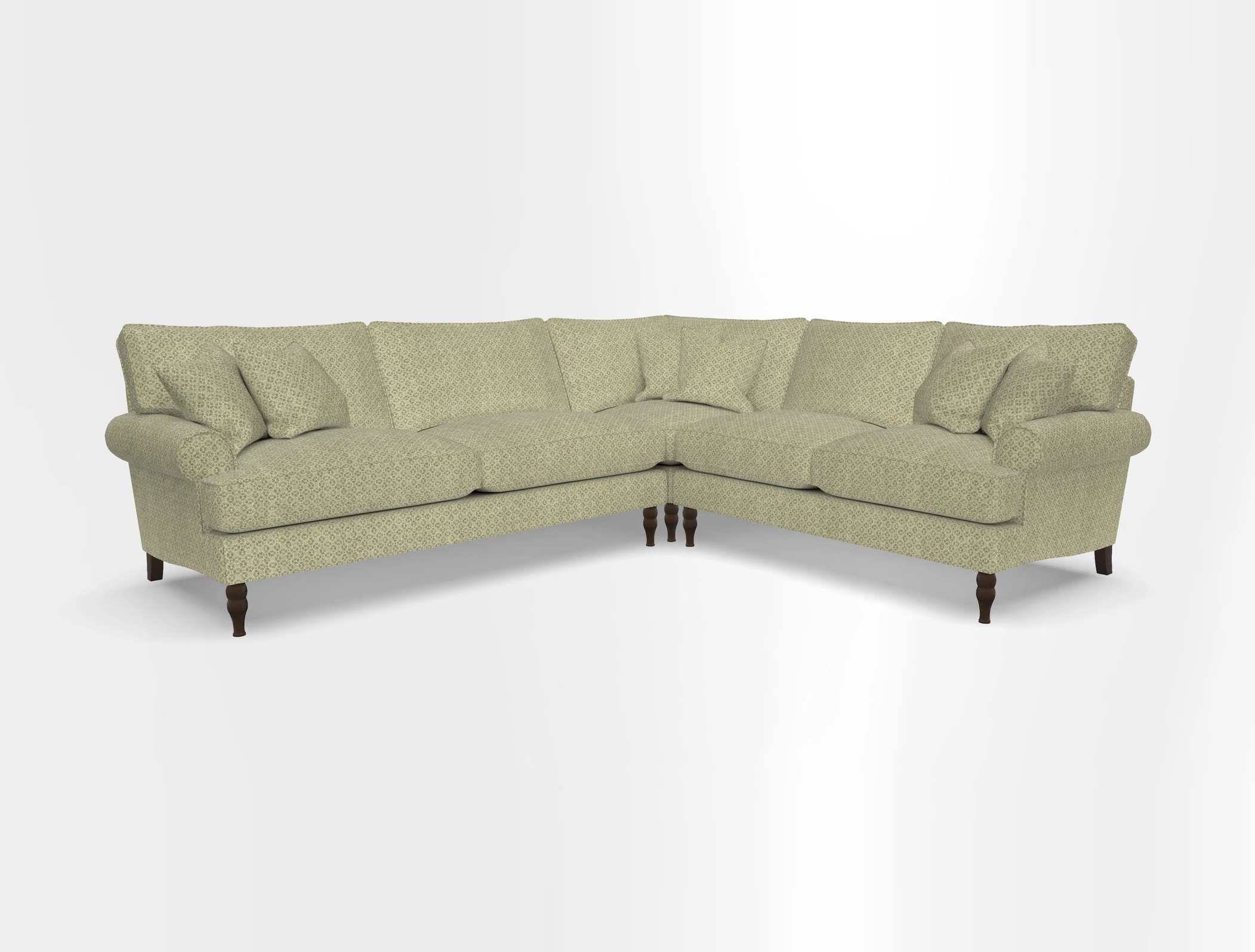 Cooksbridge corner sofa LHF in Cloth 21 Oak Leaf Beech