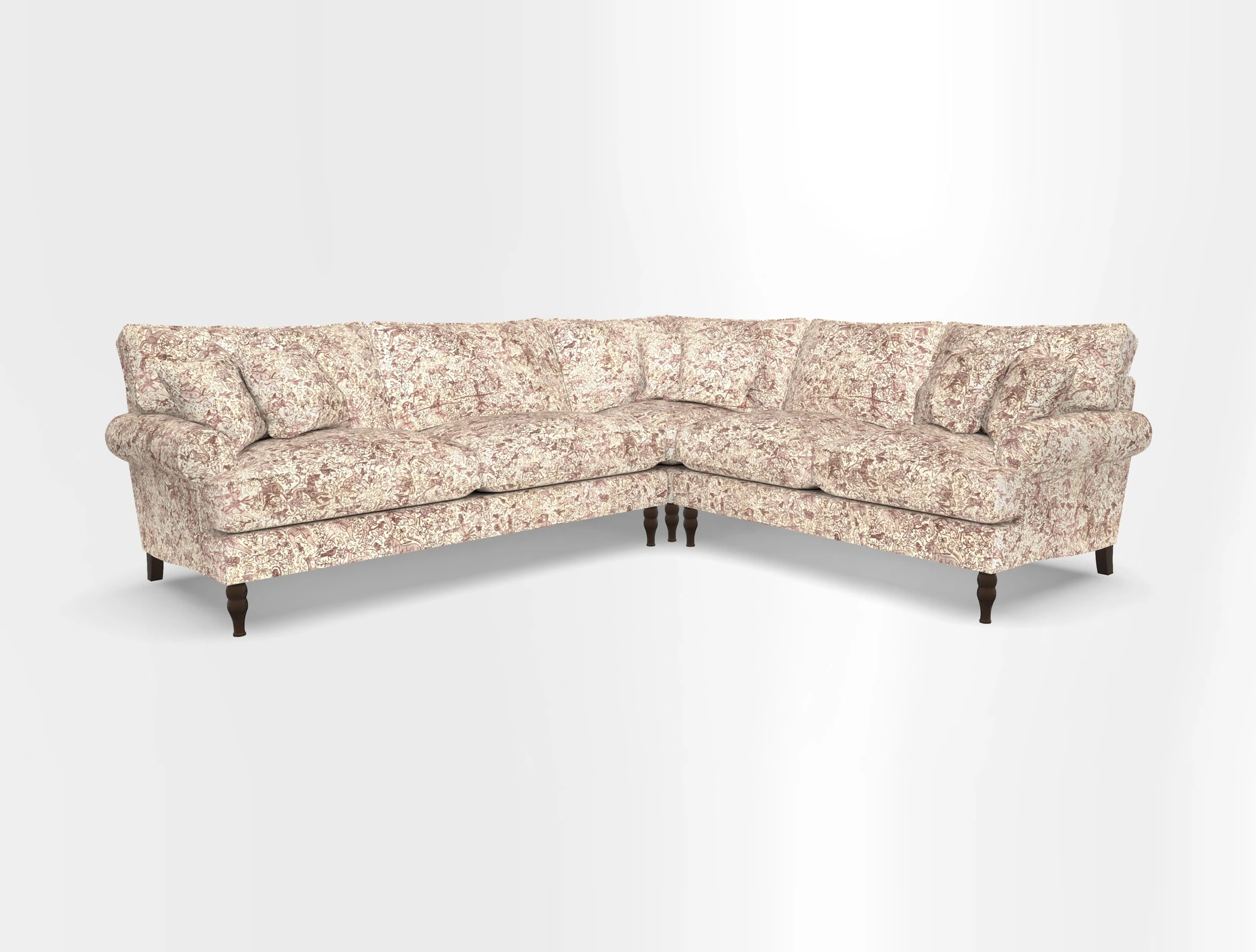 Cooksbridge corner sofa LHF in Cloth 21 Oak Leaf Beech