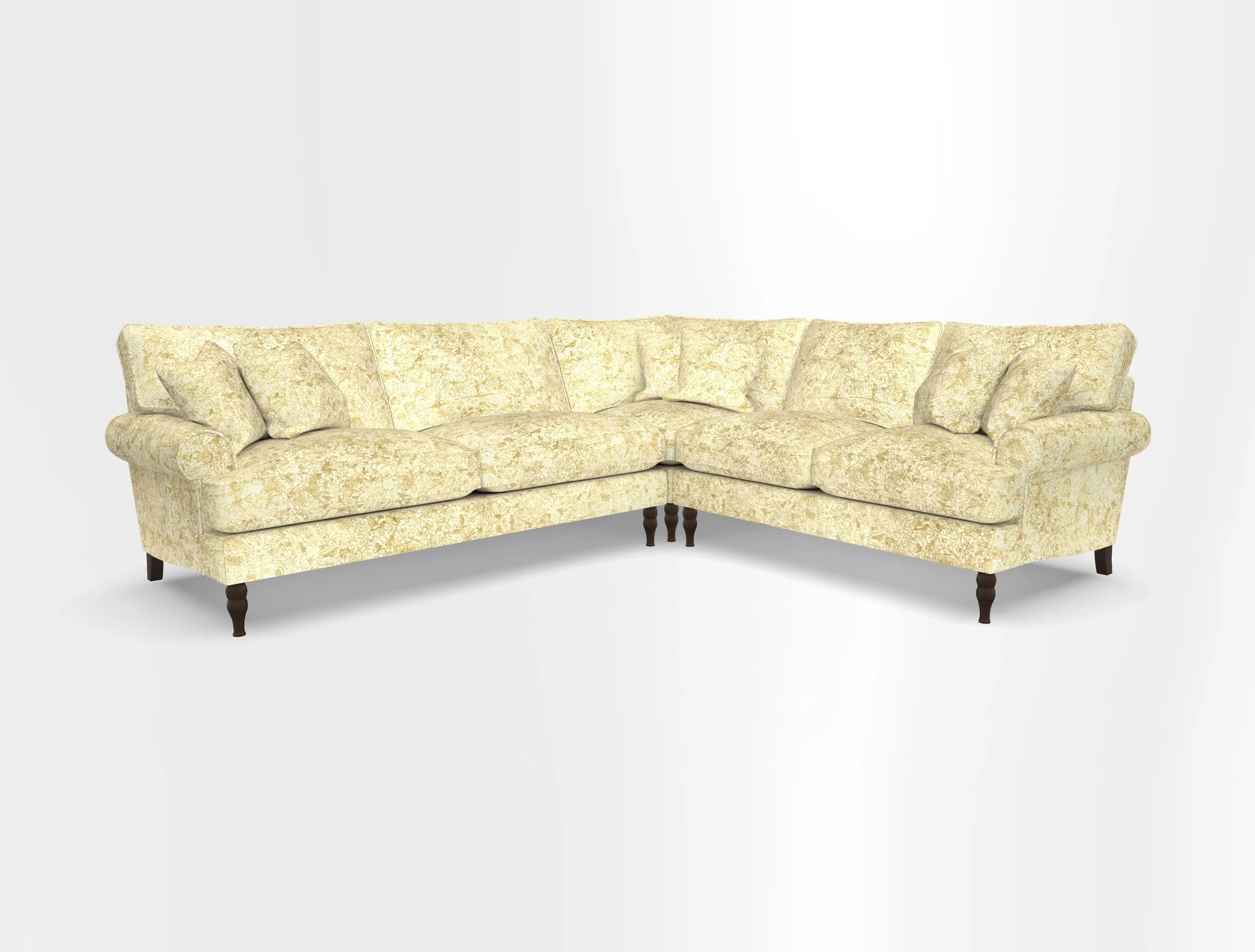 Cooksbridge corner sofa LHF in Cloth 21 Oak Leaf Beech