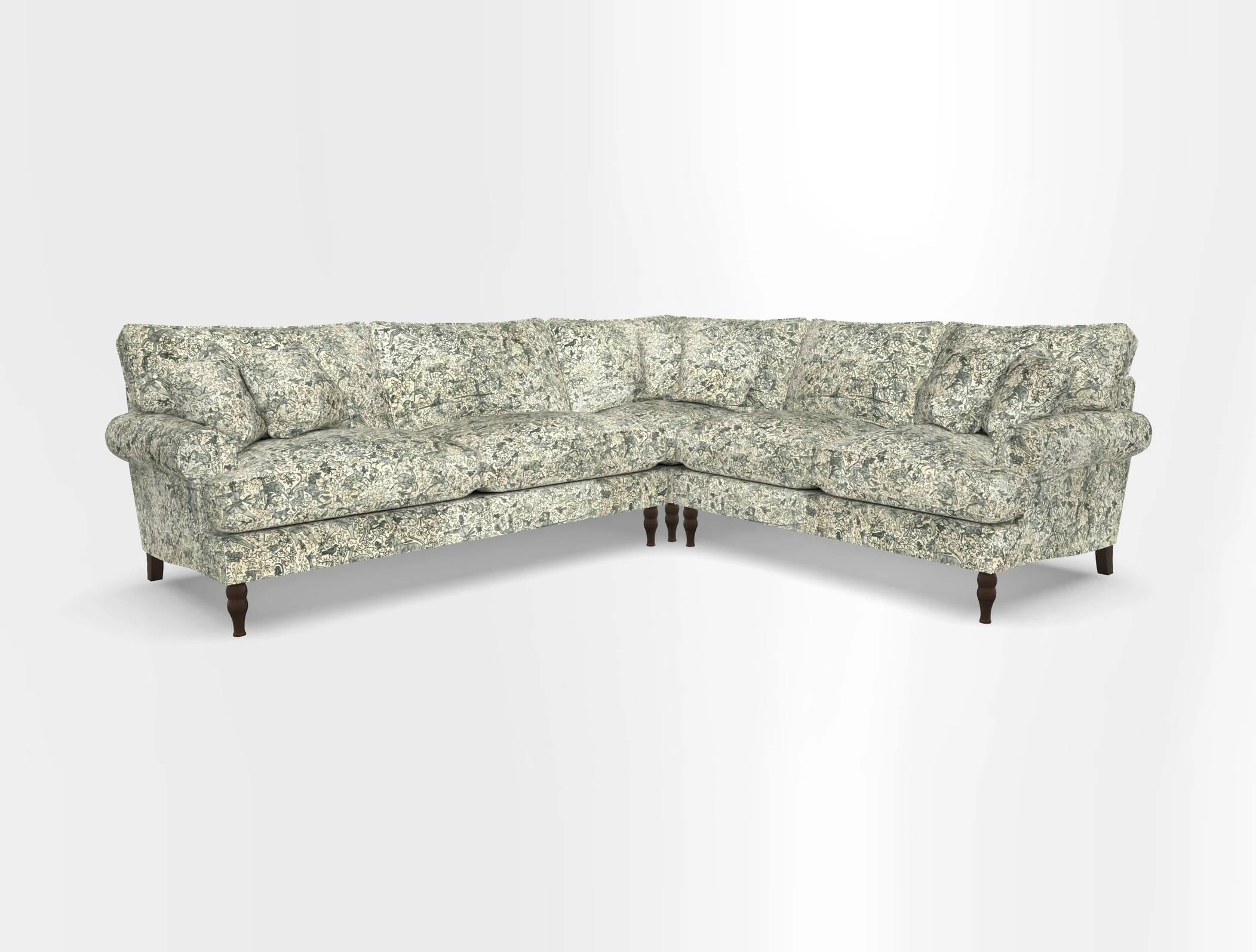 Cooksbridge corner sofa LHF in Cloth 21 Oak Leaf Beech