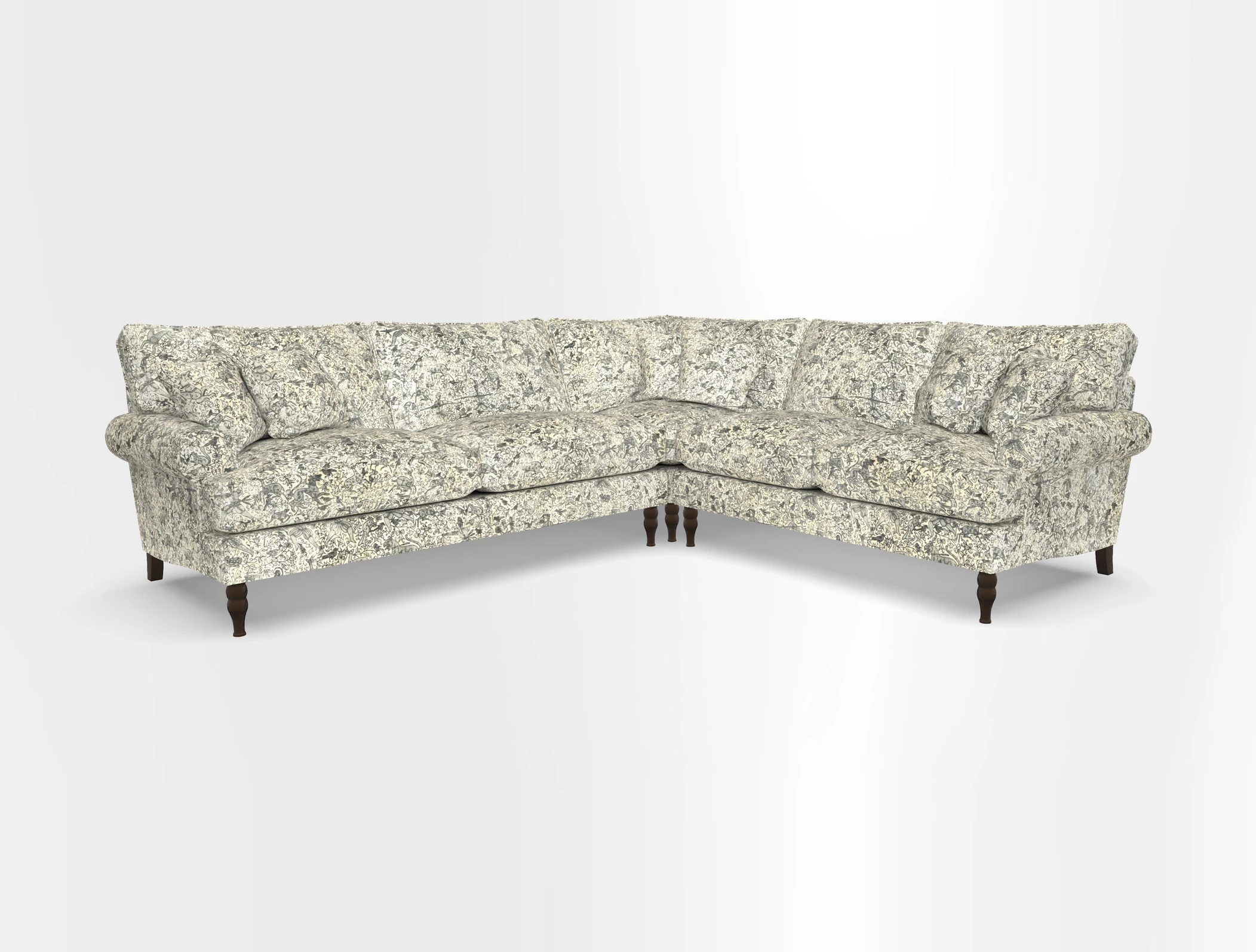 Cooksbridge corner sofa LHF in Cloth 21 Oak Leaf Beech