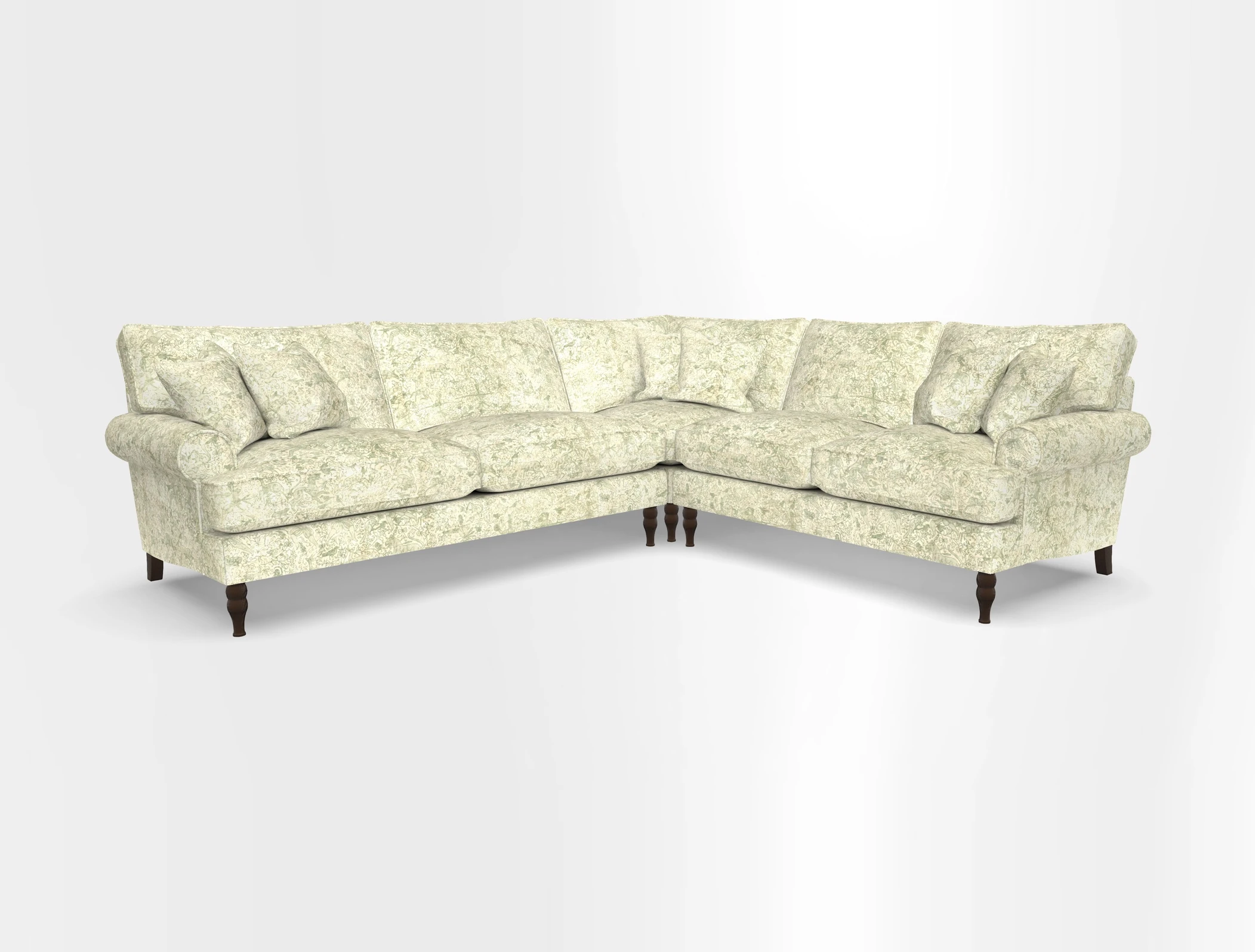 Cooksbridge corner sofa LHF in Cloth 21 Oak Leaf Beech