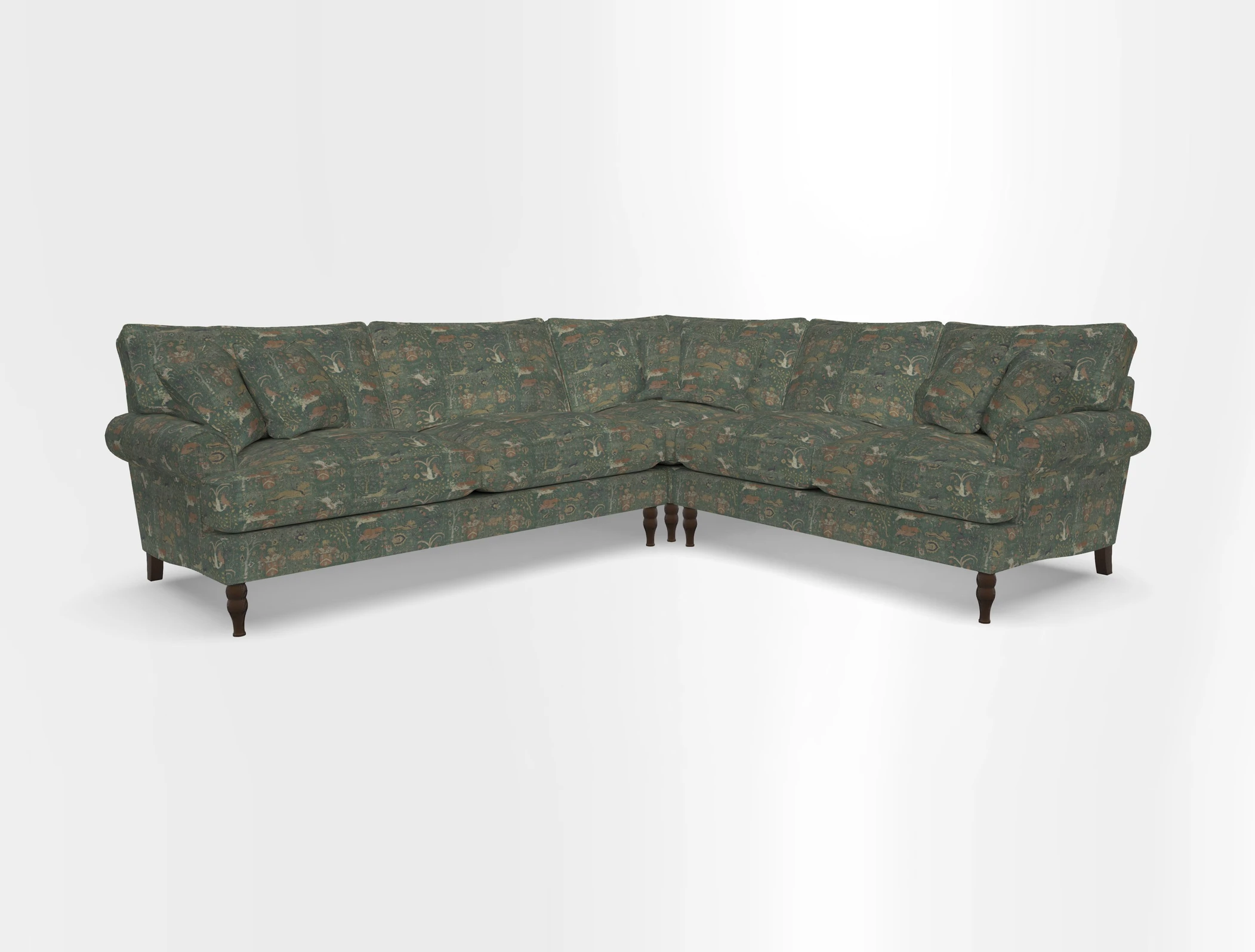 Cooksbridge corner sofa LHF in Cloth 21 Oak Leaf Beech