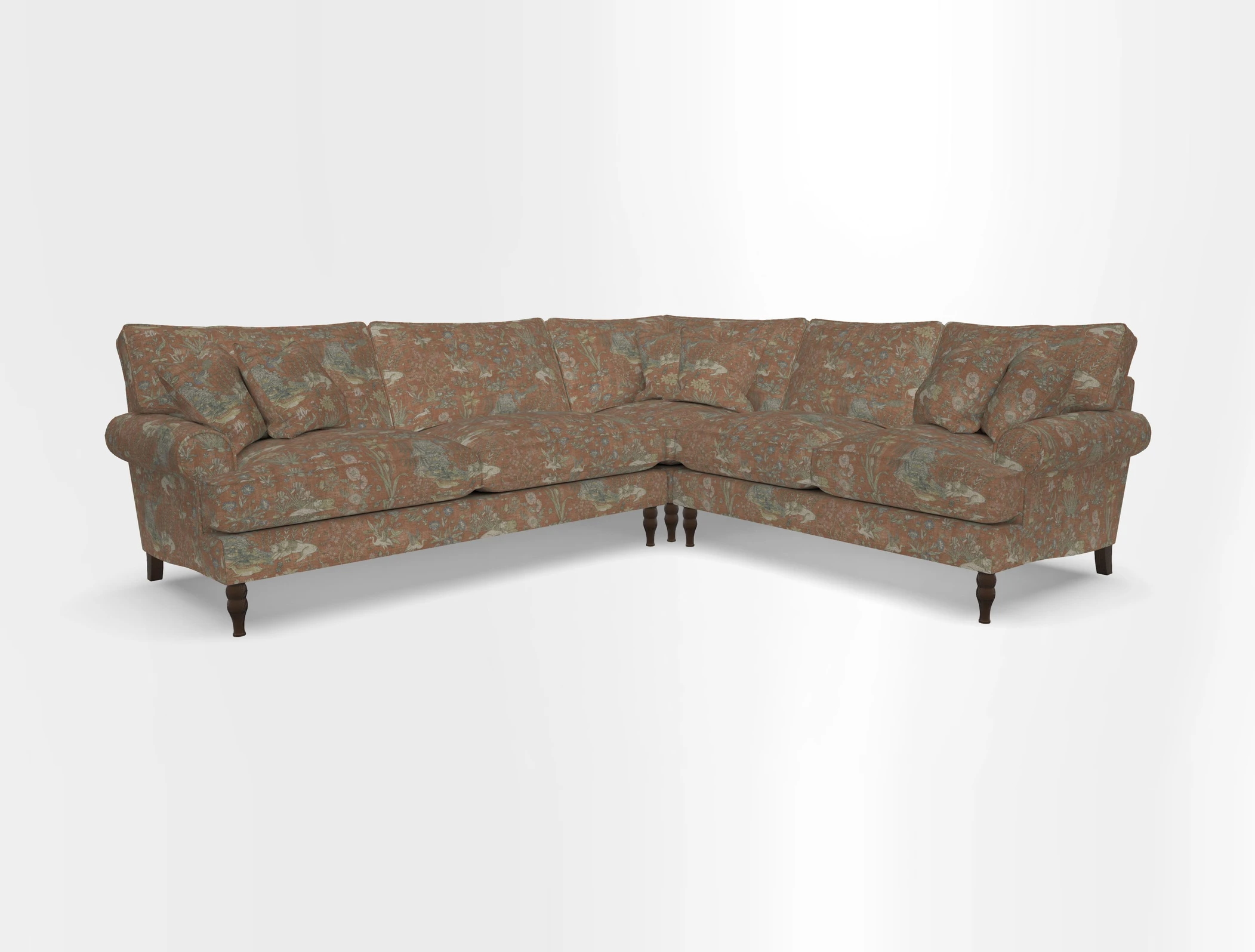 Cooksbridge corner sofa LHF in Cloth 21 Oak Leaf Beech