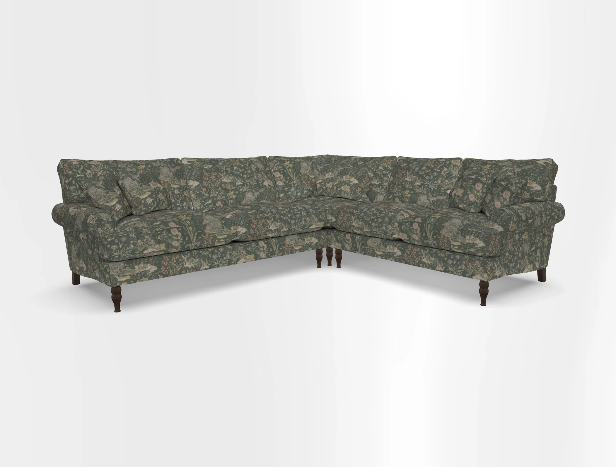 Cooksbridge corner sofa LHF in Cloth 21 Oak Leaf Beech