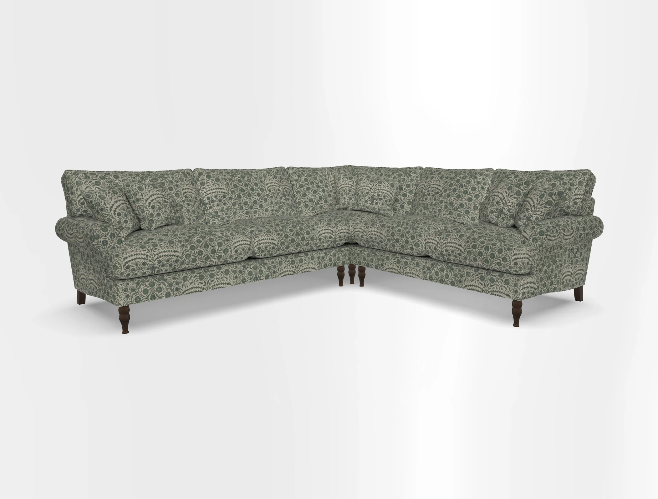 Cooksbridge corner sofa LHF in Cloth 21 Oak Leaf Beech