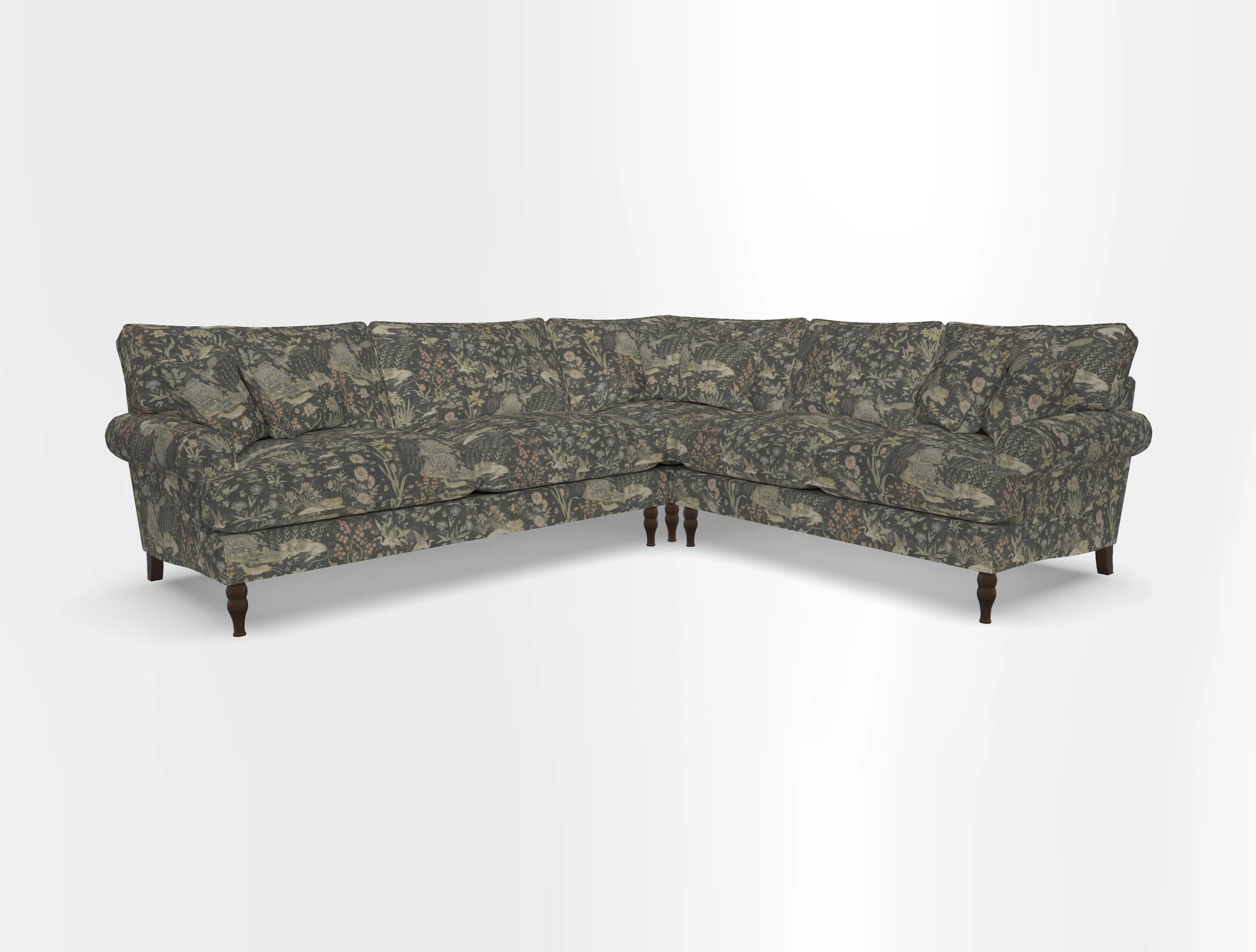 Cooksbridge corner sofa LHF in Cloth 21 Oak Leaf Beech