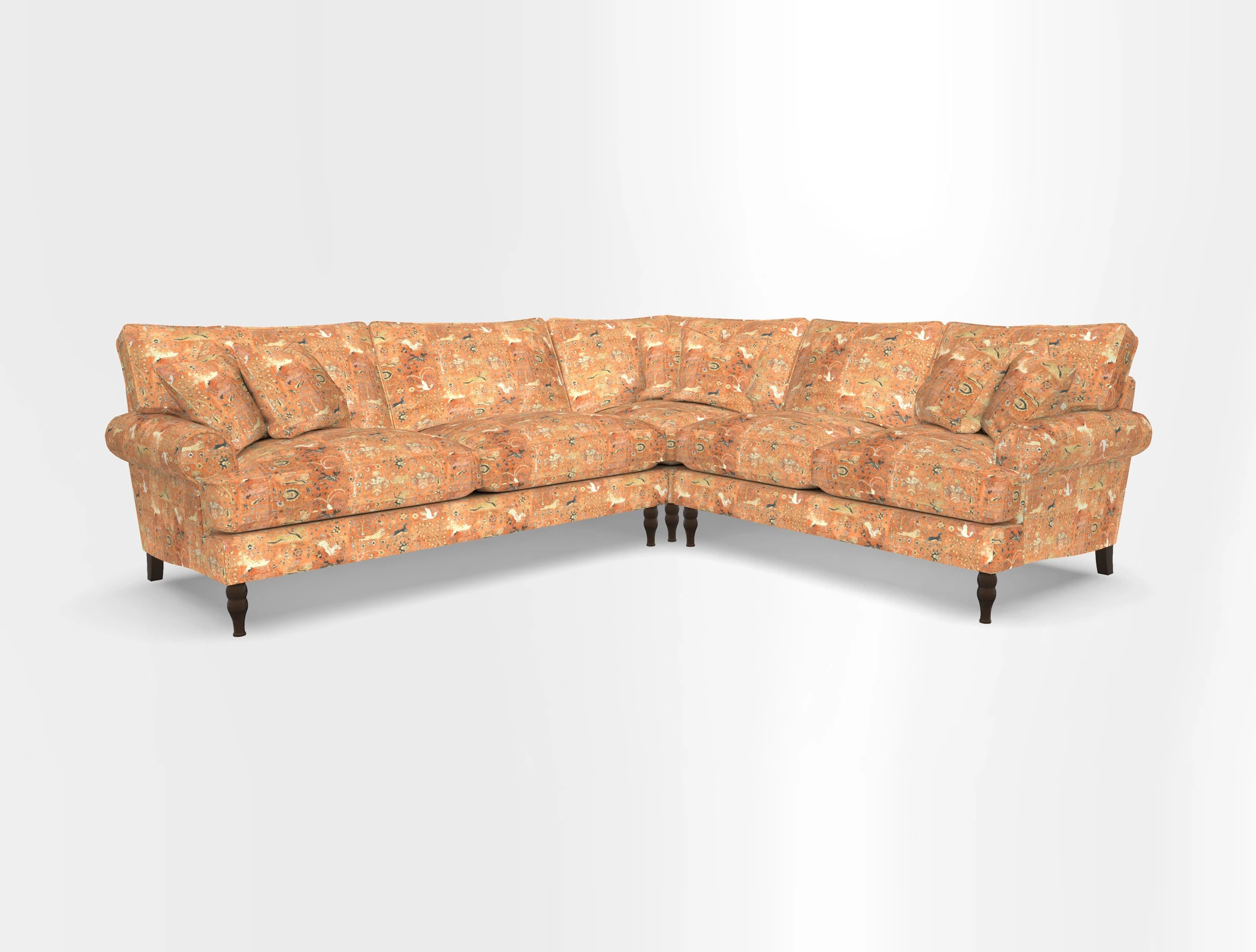 Cooksbridge corner sofa LHF in Cloth 21 Oak Leaf Beech