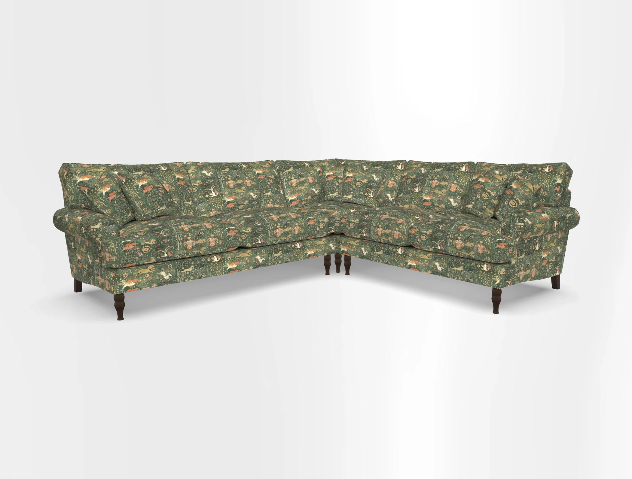 Cooksbridge corner sofa LHF in Cloth 21 Oak Leaf Beech
