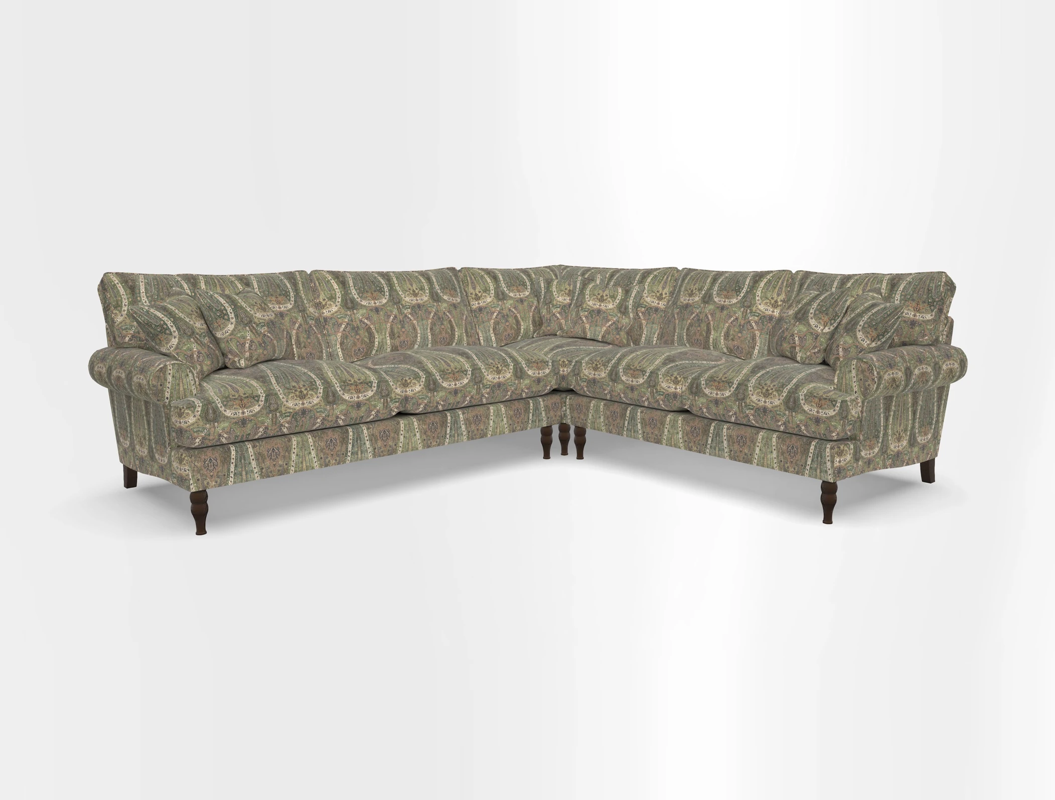Cooksbridge corner sofa LHF in Cloth 21 Oak Leaf Beech
