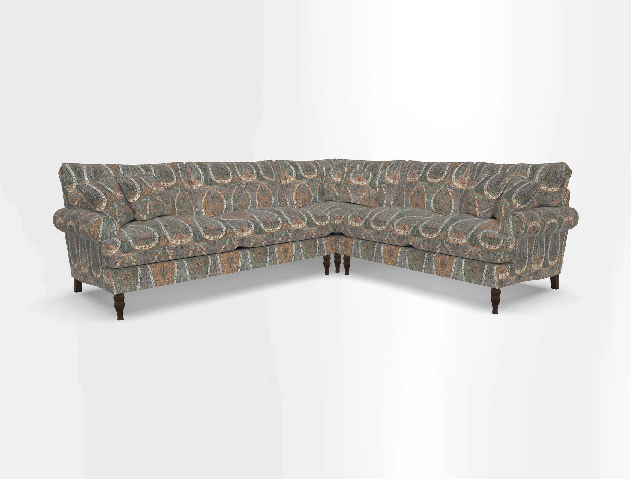 Cooksbridge corner sofa LHF in Cloth 21 Oak Leaf Beech