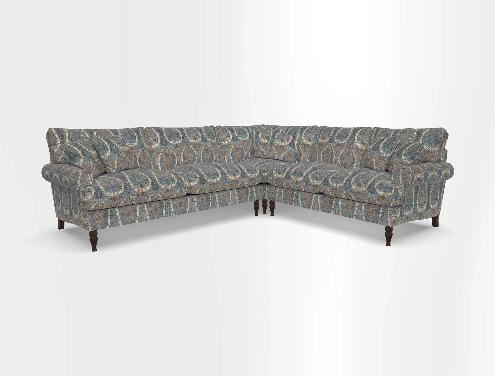 Cooksbridge corner sofa LHF in Cloth 21 Oak Leaf Beech