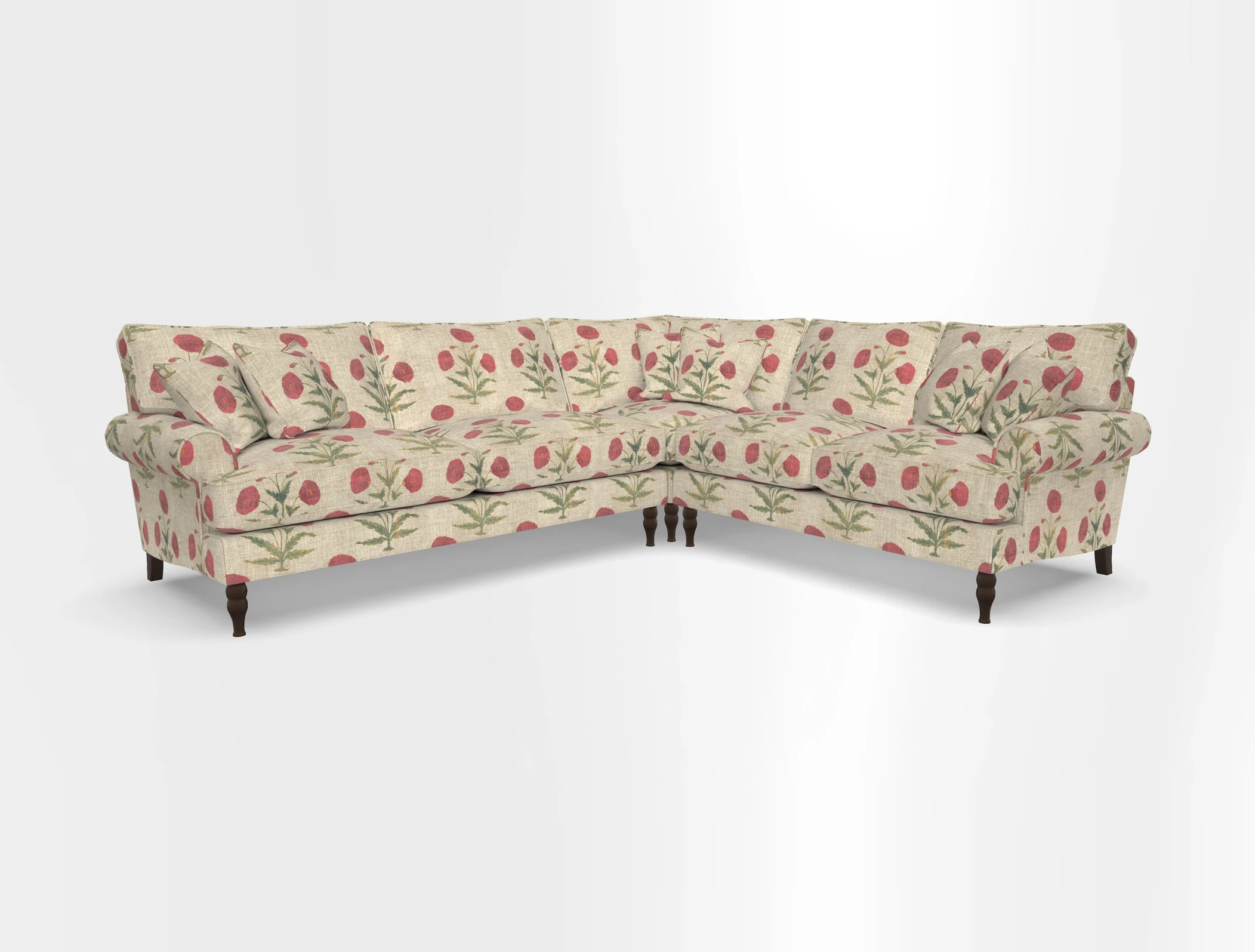 Cooksbridge corner sofa LHF in Cloth 21 Oak Leaf Beech