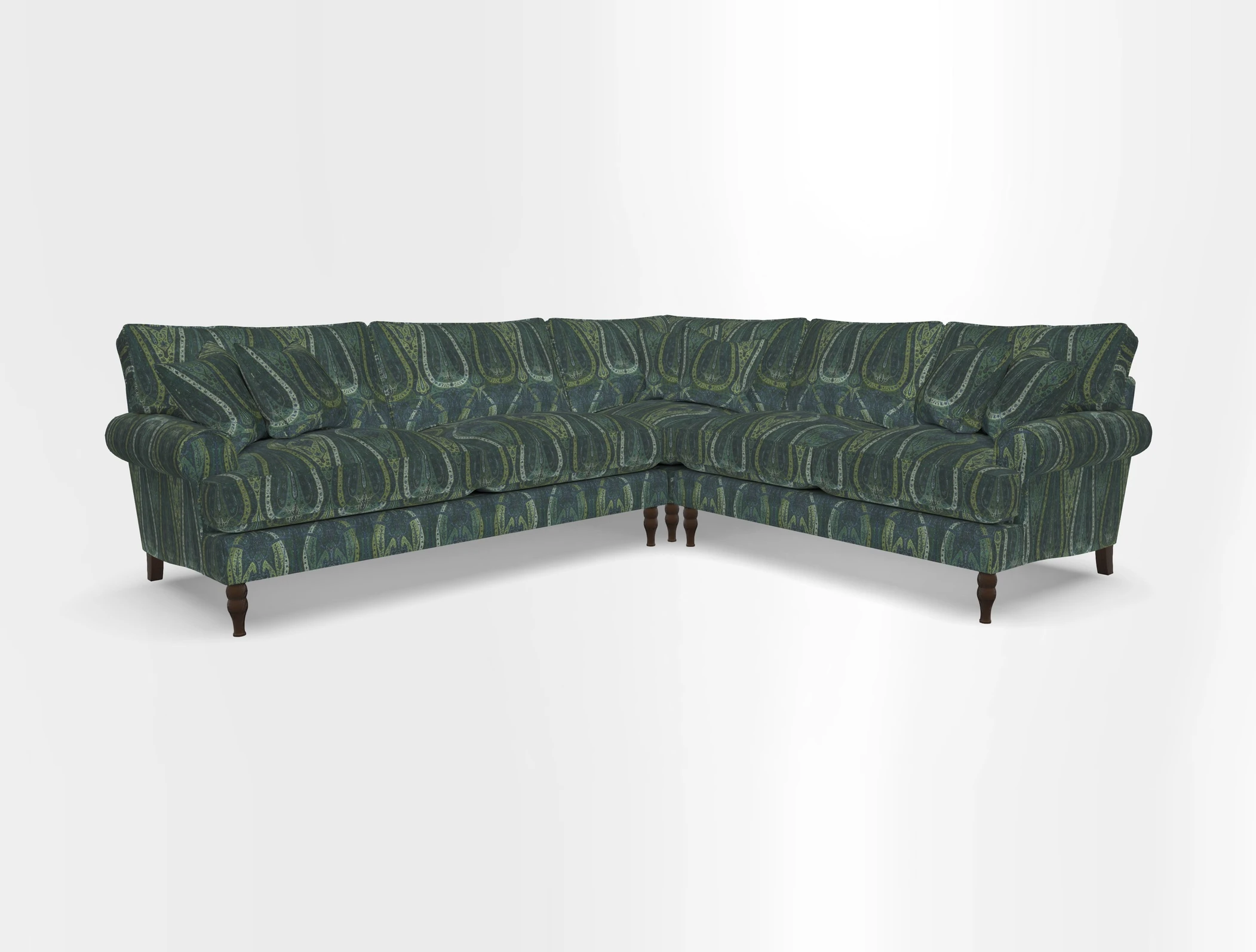 Cooksbridge corner sofa LHF in Cloth 21 Oak Leaf Beech