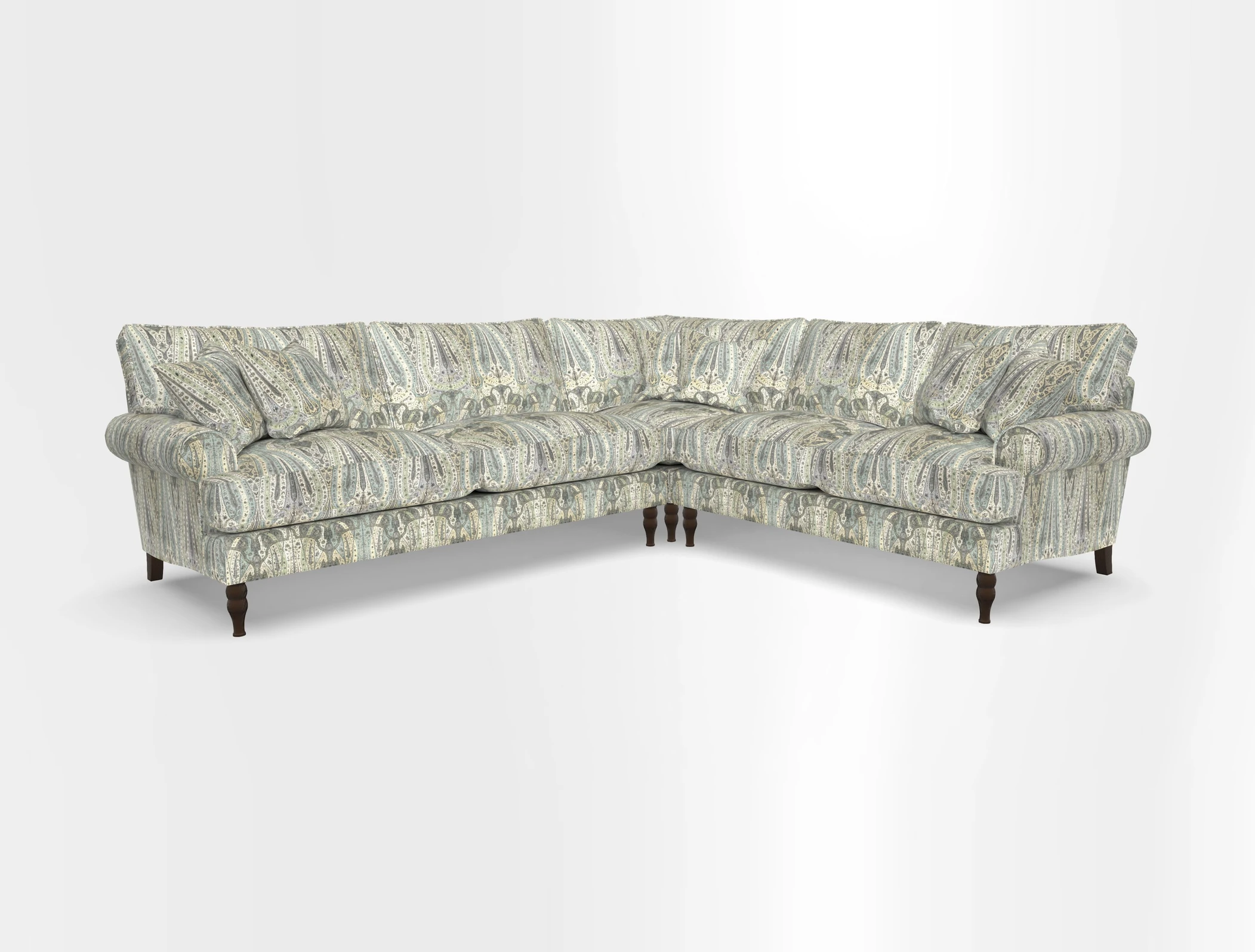 Cooksbridge corner sofa LHF in Cloth 21 Oak Leaf Beech