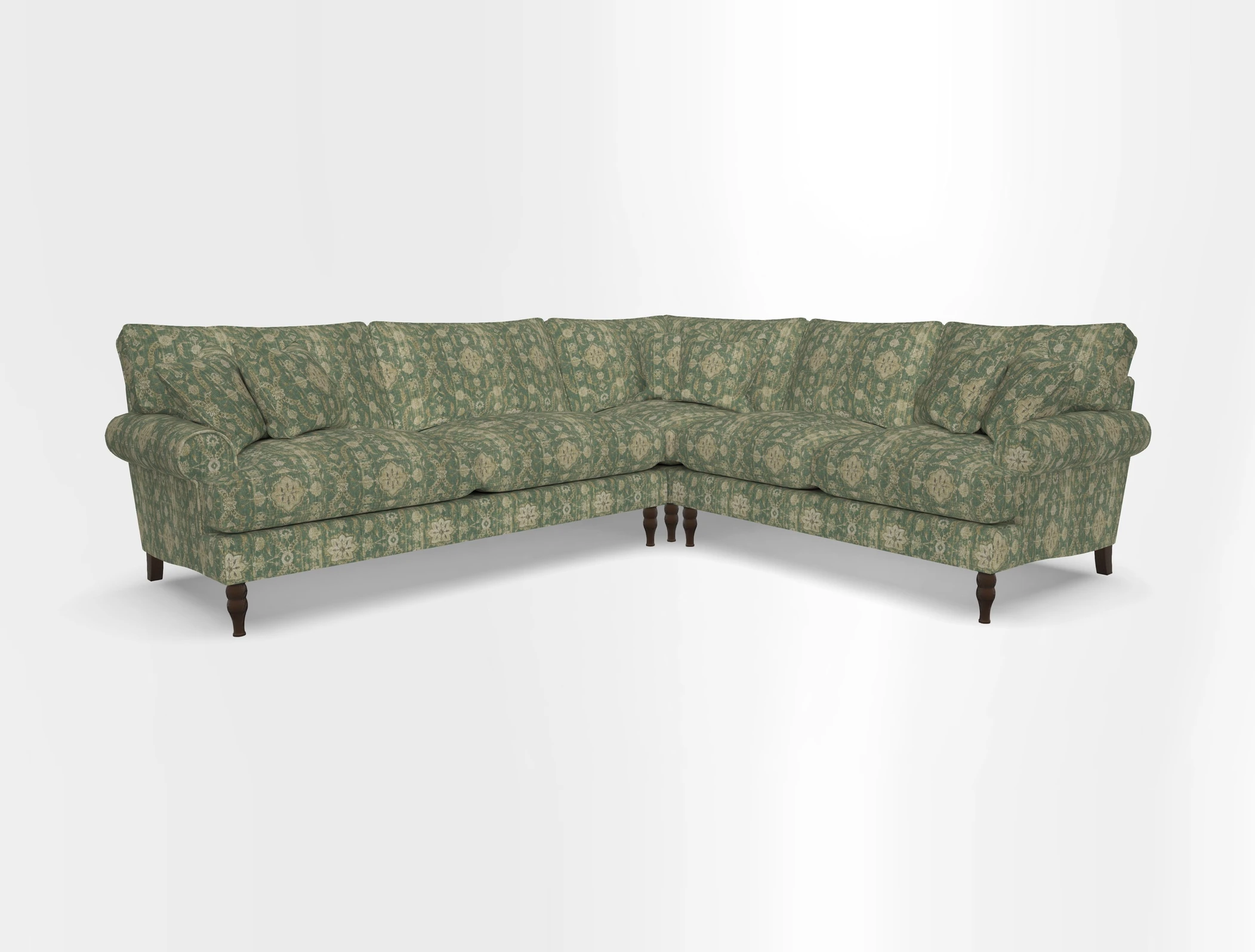Cooksbridge corner sofa LHF in Cloth 21 Oak Leaf Beech