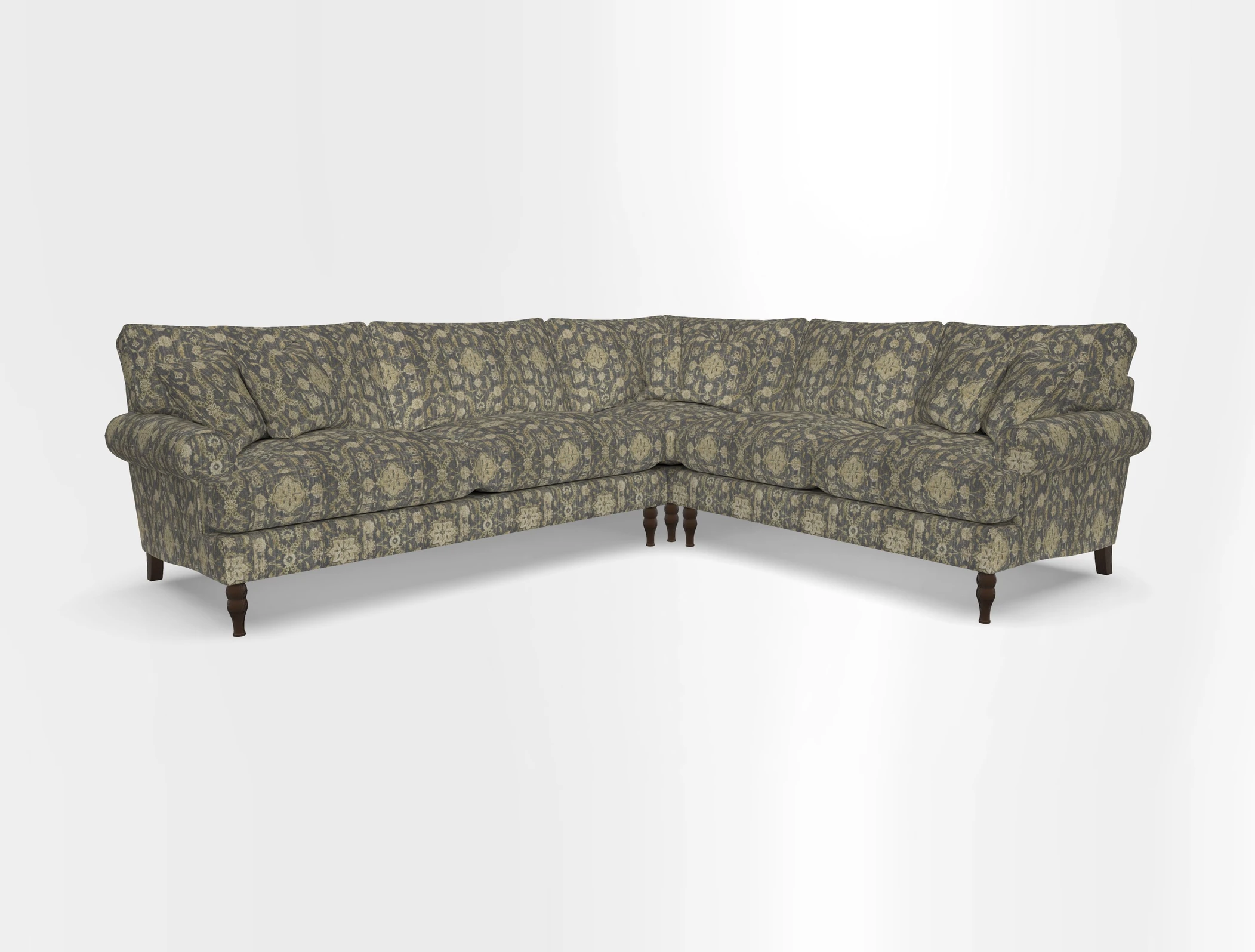 Cooksbridge corner sofa LHF in Cloth 21 Oak Leaf Beech