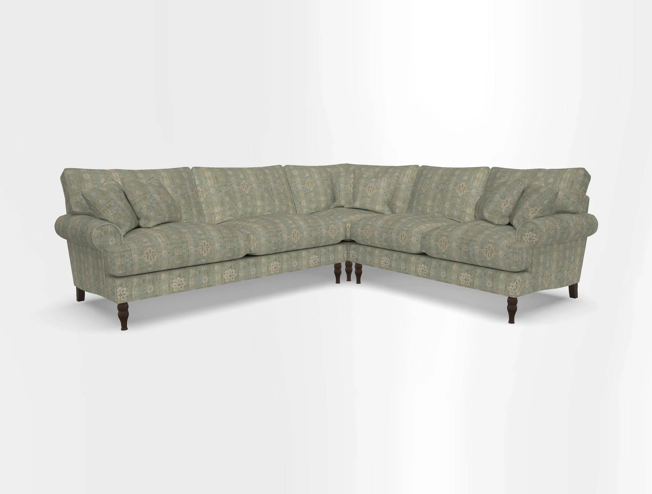 Cooksbridge corner sofa LHF in Cloth 21 Oak Leaf Beech