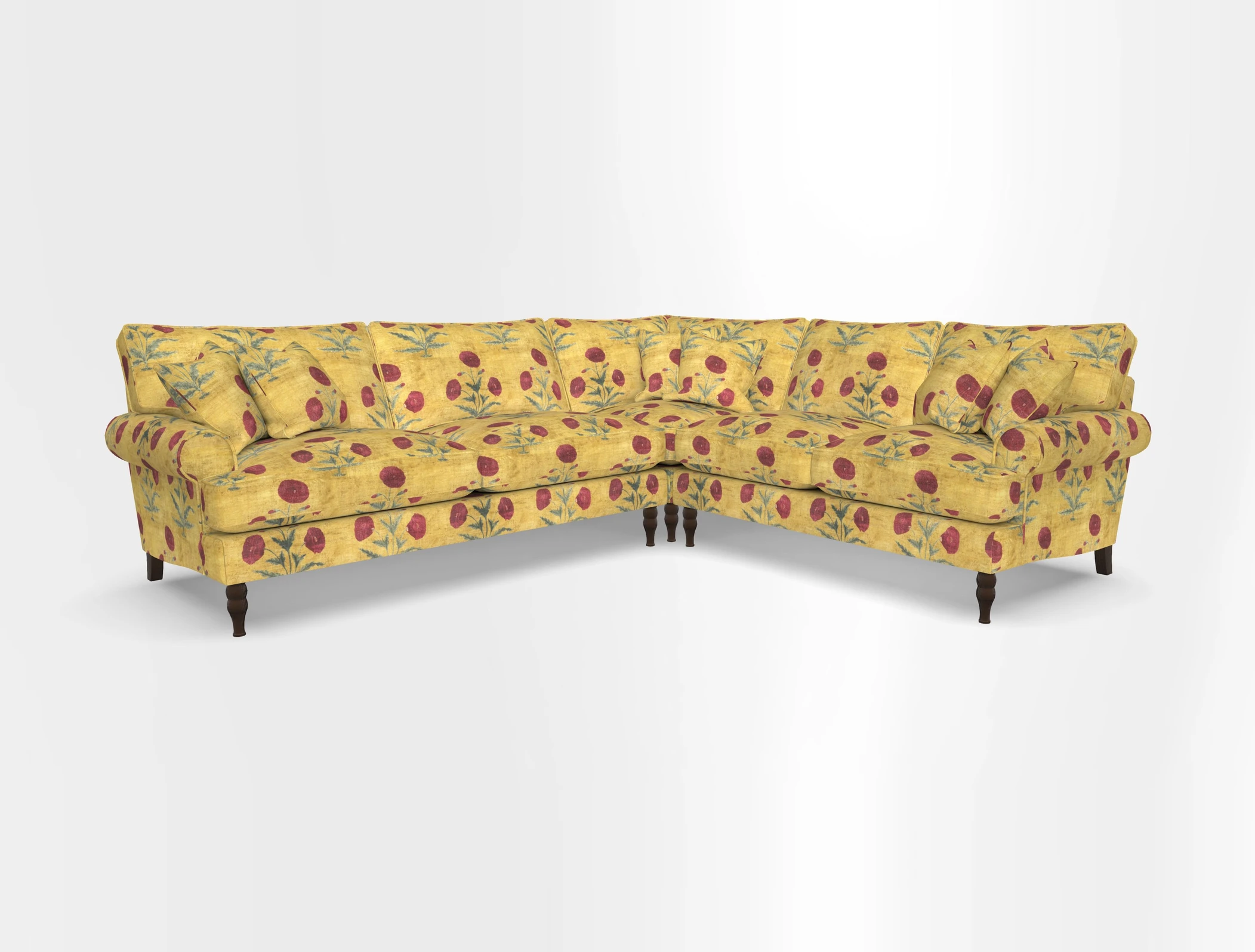 Cooksbridge corner sofa LHF in Cloth 21 Oak Leaf Beech
